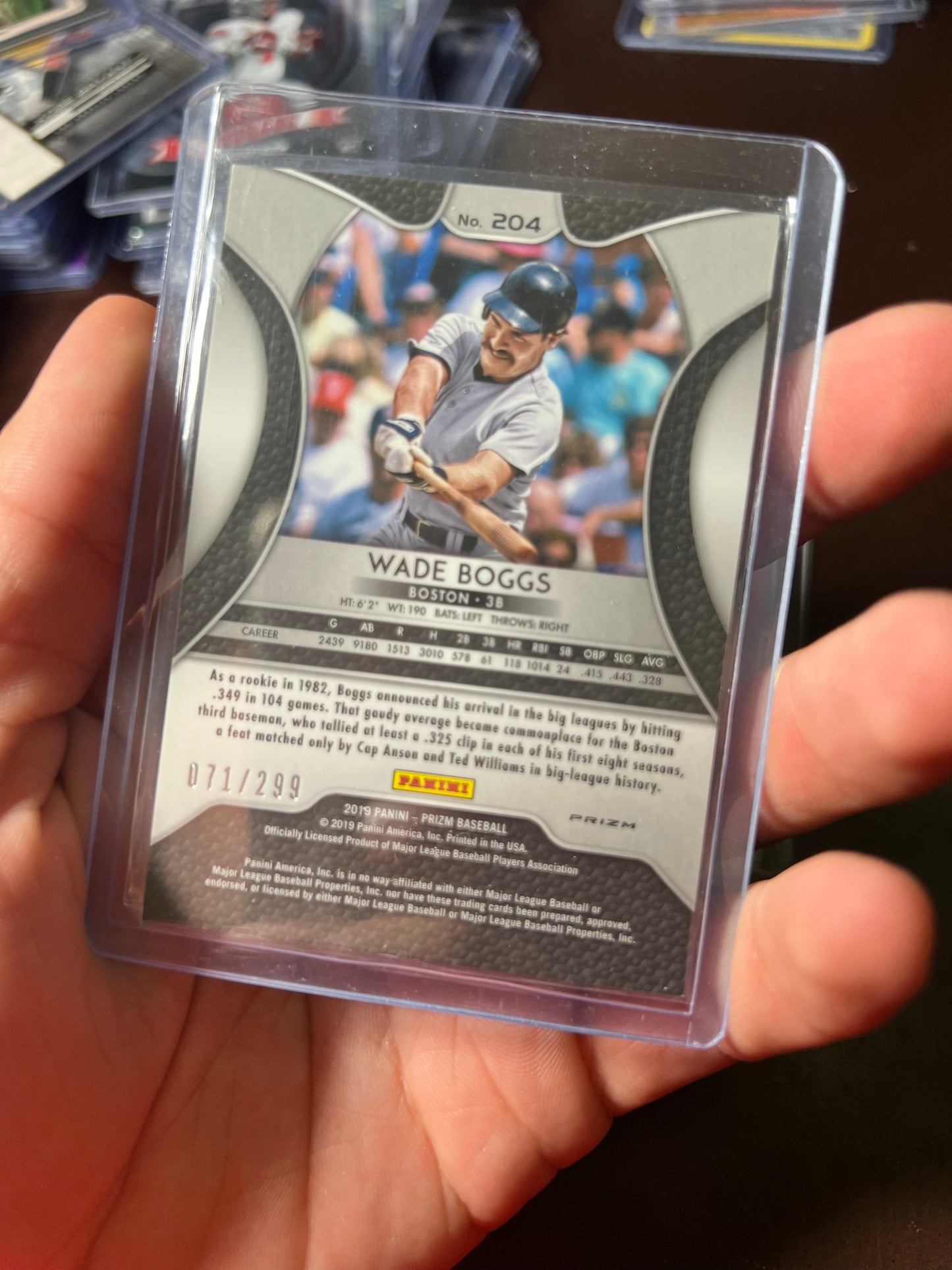 2020 Prizm Red Wade Boggs /299