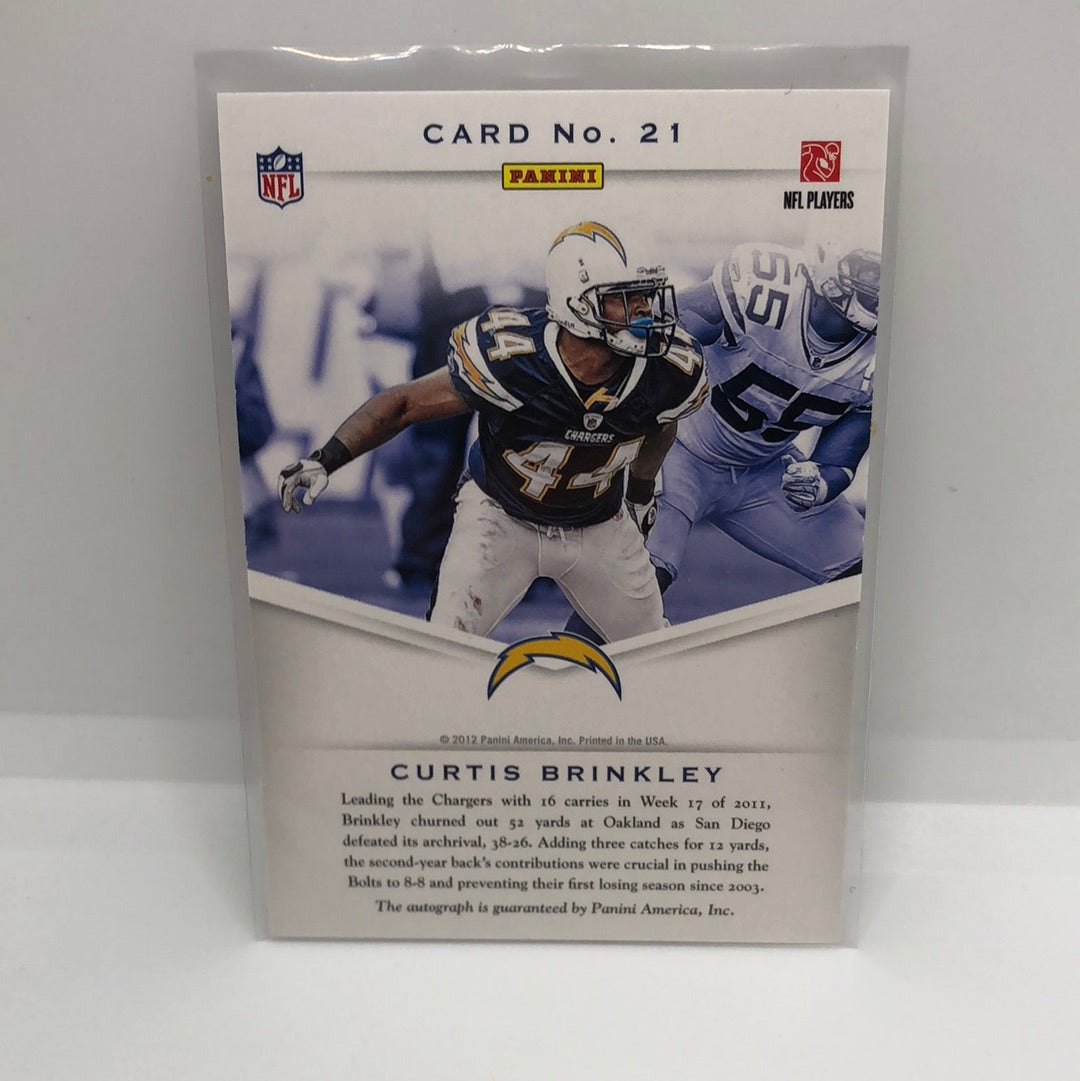 Curtis Brinkley 2012 Panini Auto
