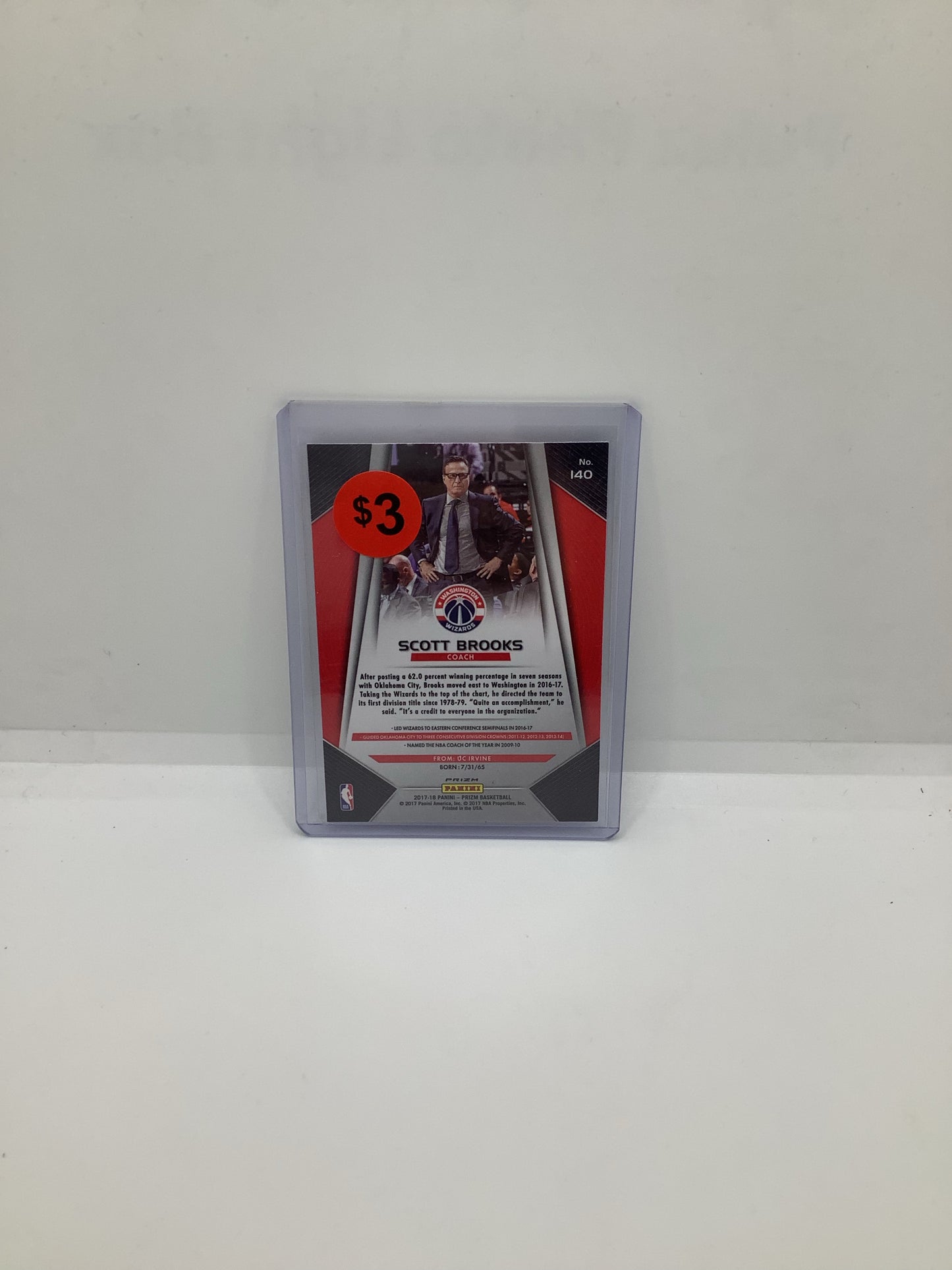 2017-18 Prizm Scott Brooks Red Holo