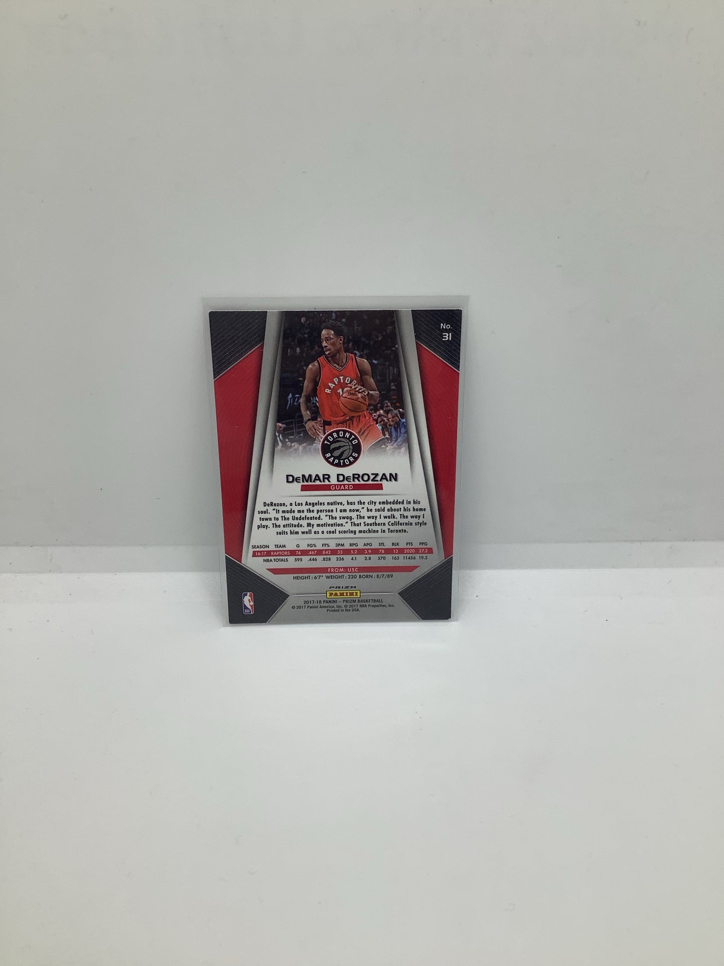 2017-18 Prizm DeMar DeRozan Holo