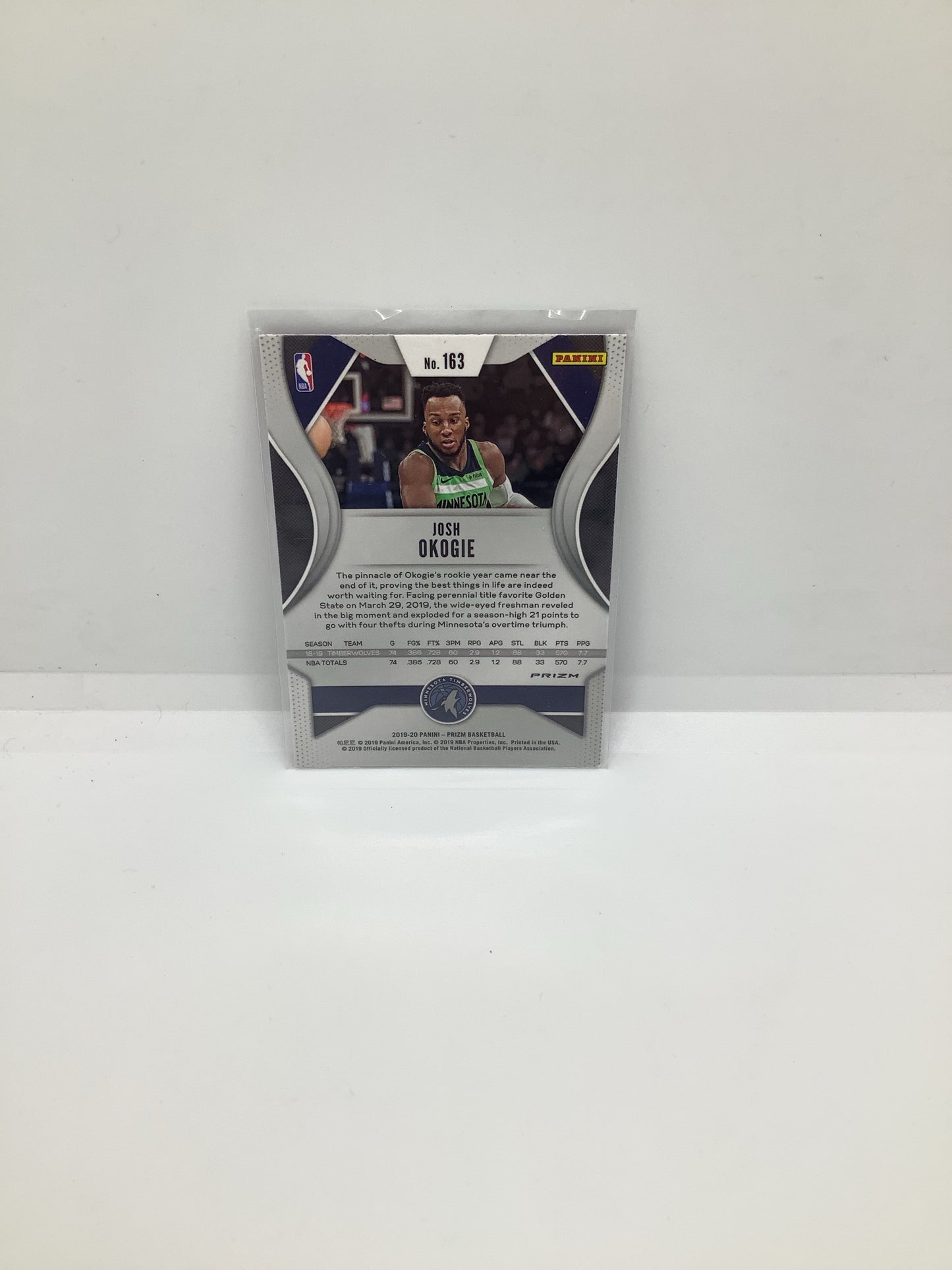 2019-20 Prizm Josh Okogie Purple