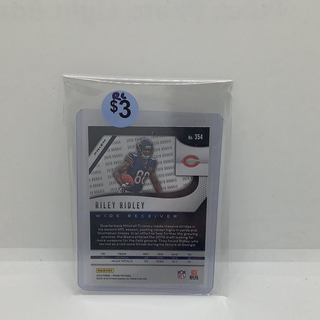 2019 Prizm Riley Ridley RC Yellow Black