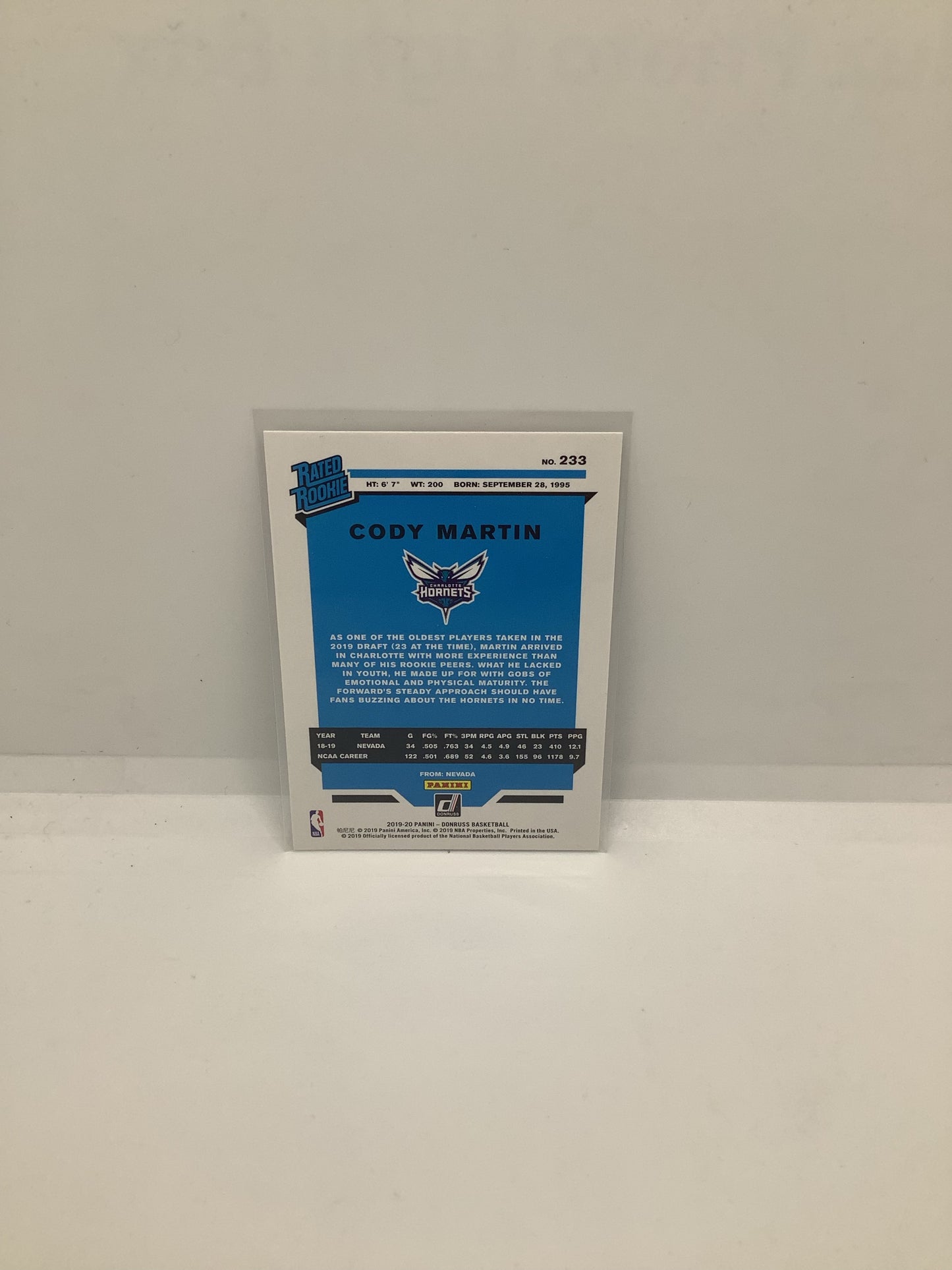 2019-20 Donruss Cody Martin RC