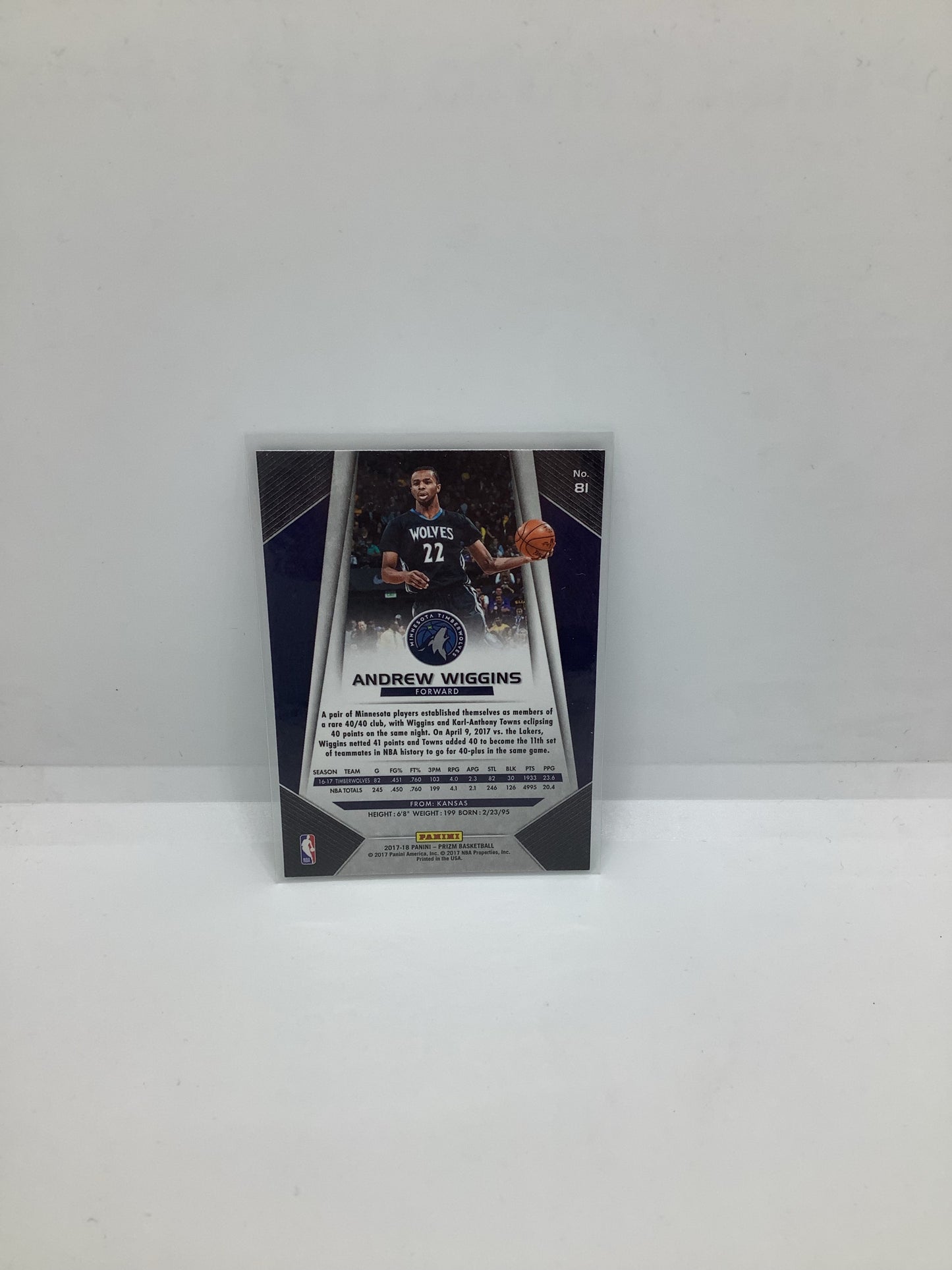 2017-18 Prizm Andrew Wiggins
