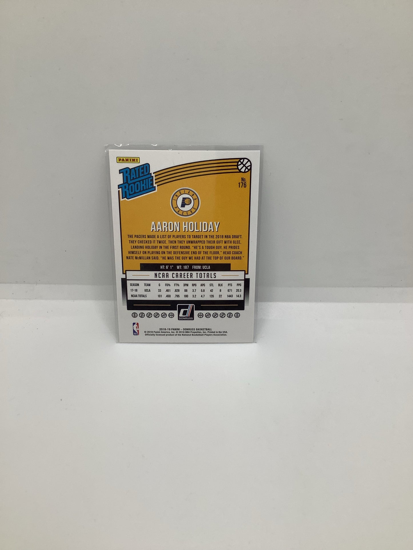 2018-19 Donruss Aaron Holiday RC