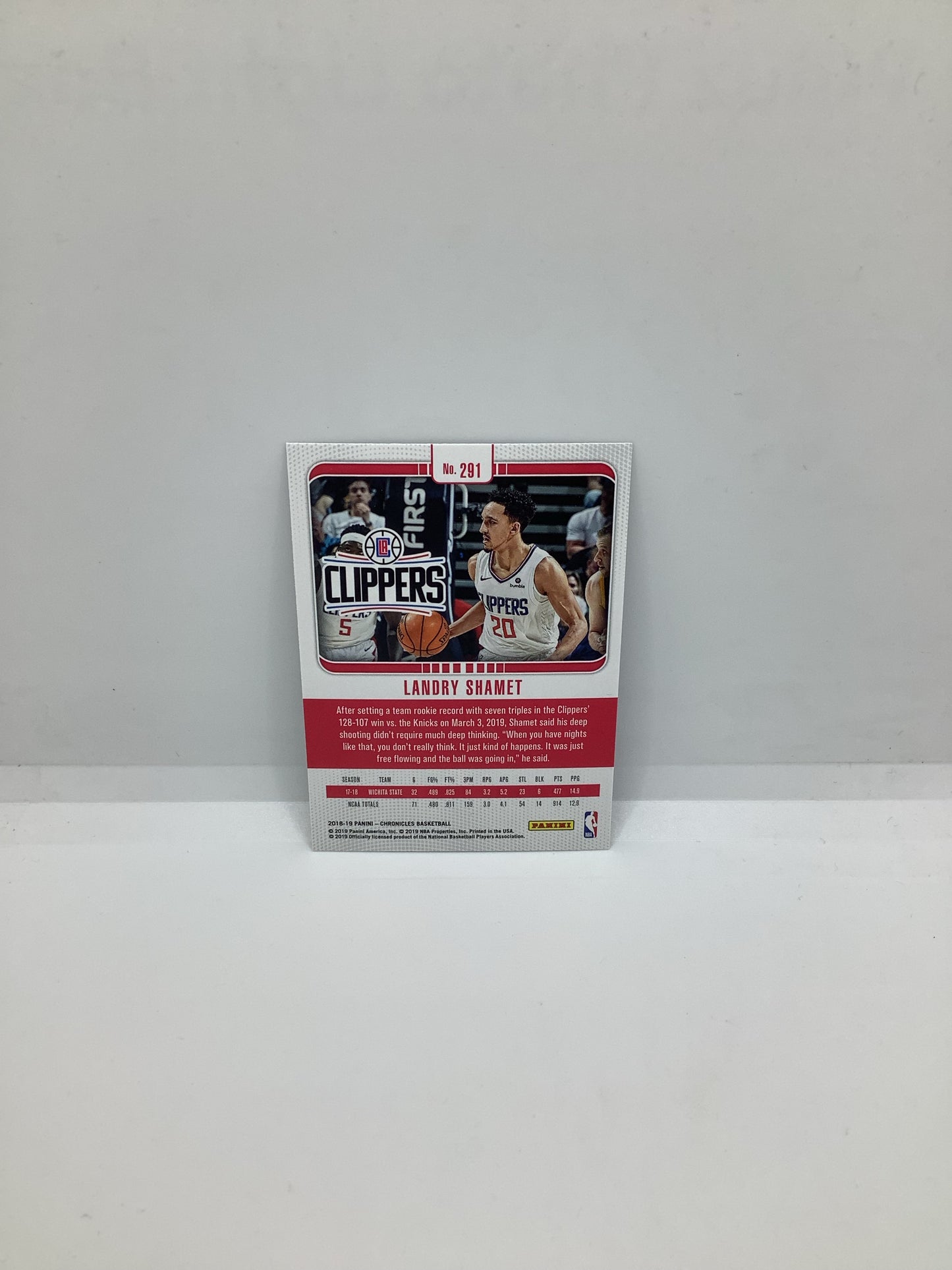 2018-19 Chronicles Landry Shamet RC Holo
