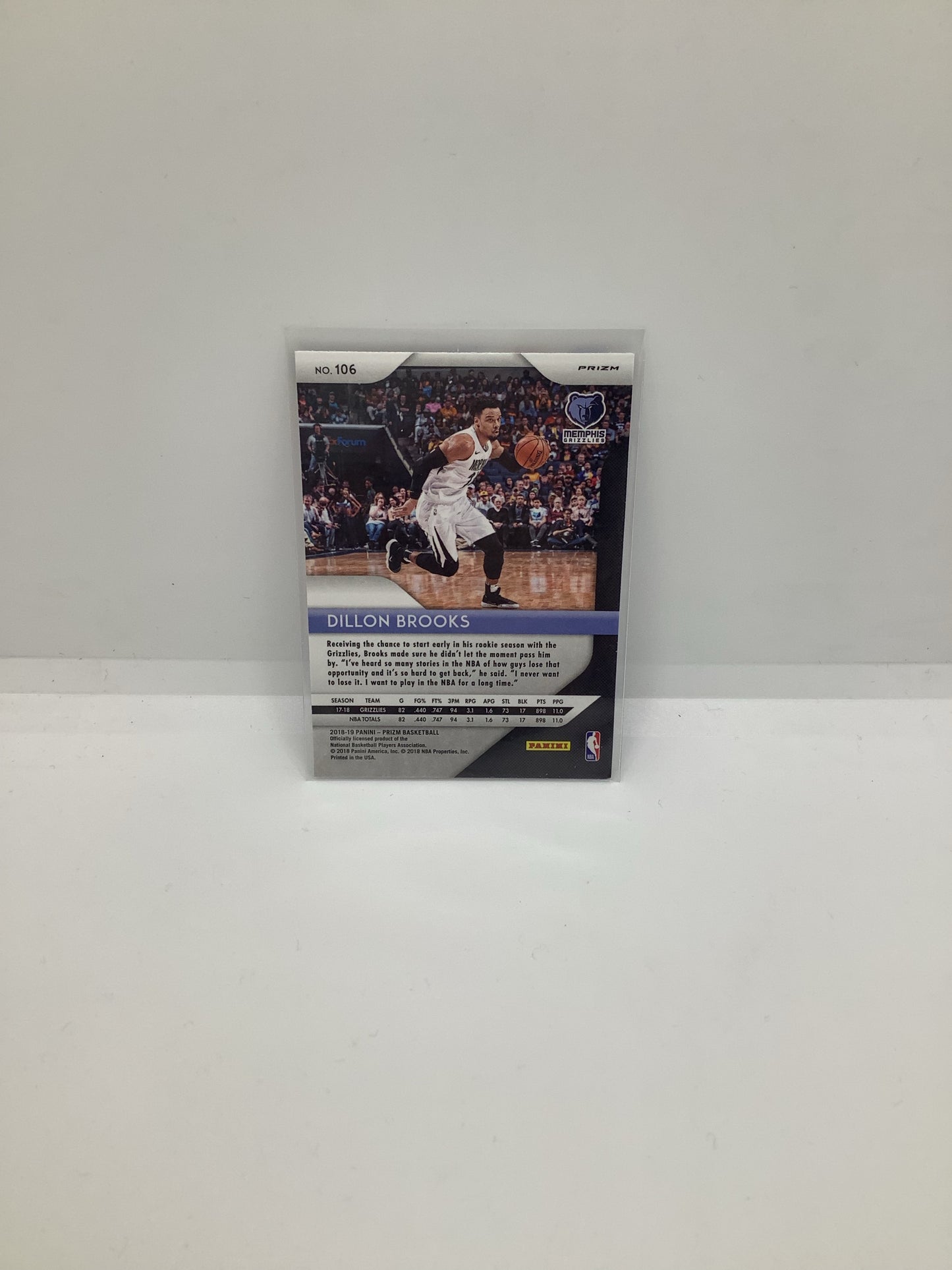 2018-19 Prizm Dillon Brooks RWB Holo