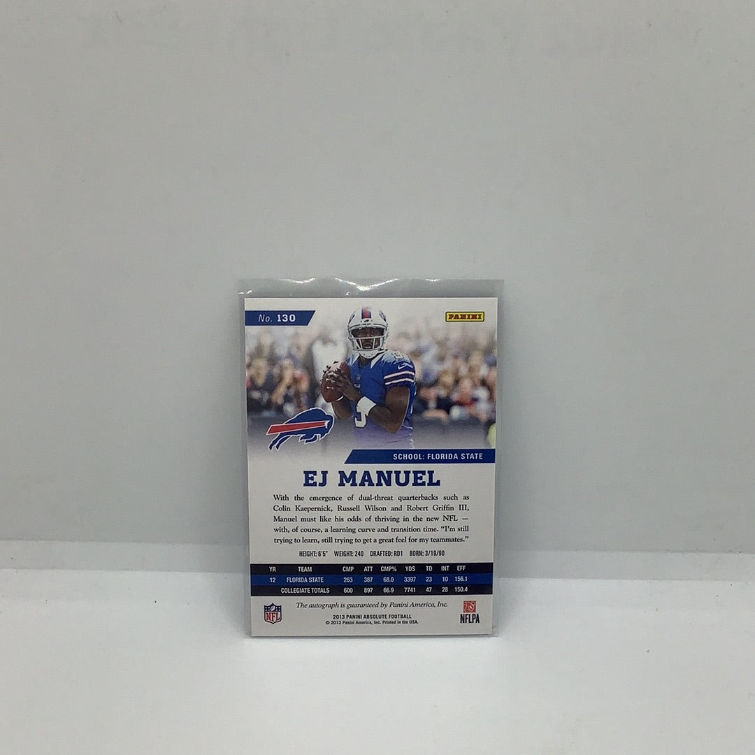 2013 Panini Absolute Auto Ej Manuel