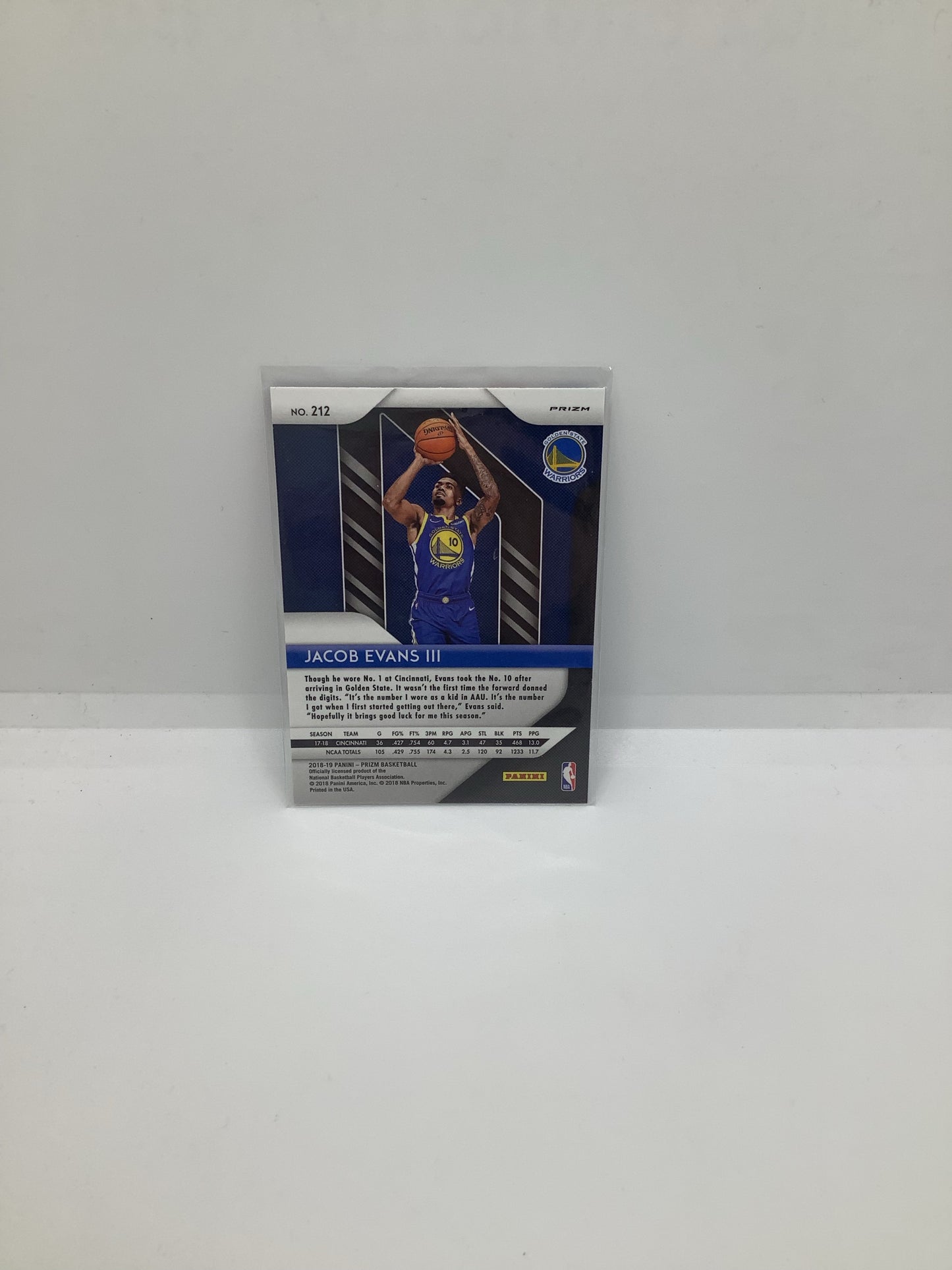 2018-19 Prizm Jacob Evans RC RWB Holo