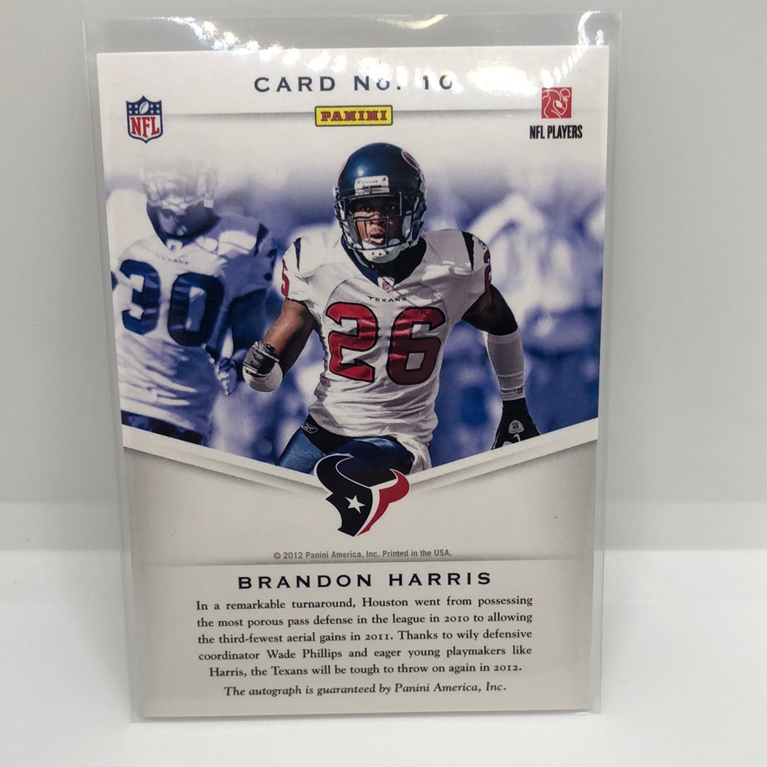 Brandon Harris 2012 Panini Auto