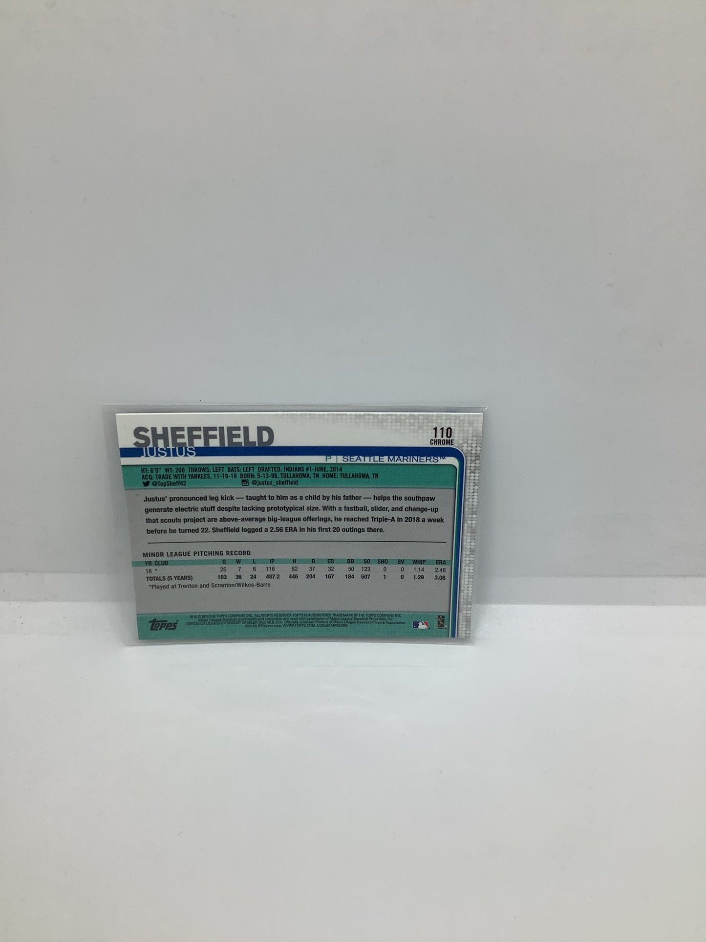 2019 Justus Sheffield RC