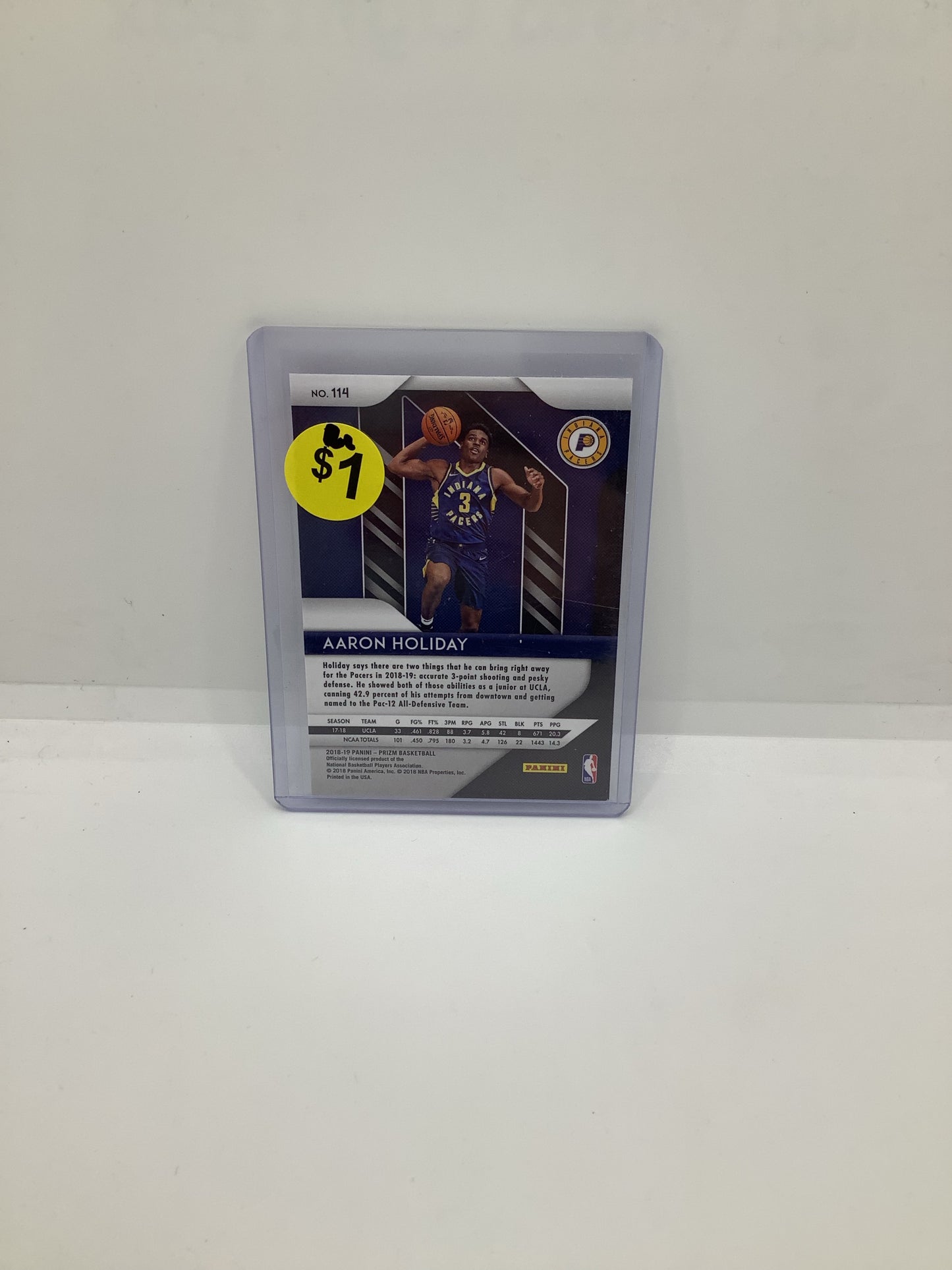 2018-19 Prizm Aaron Holiday RC