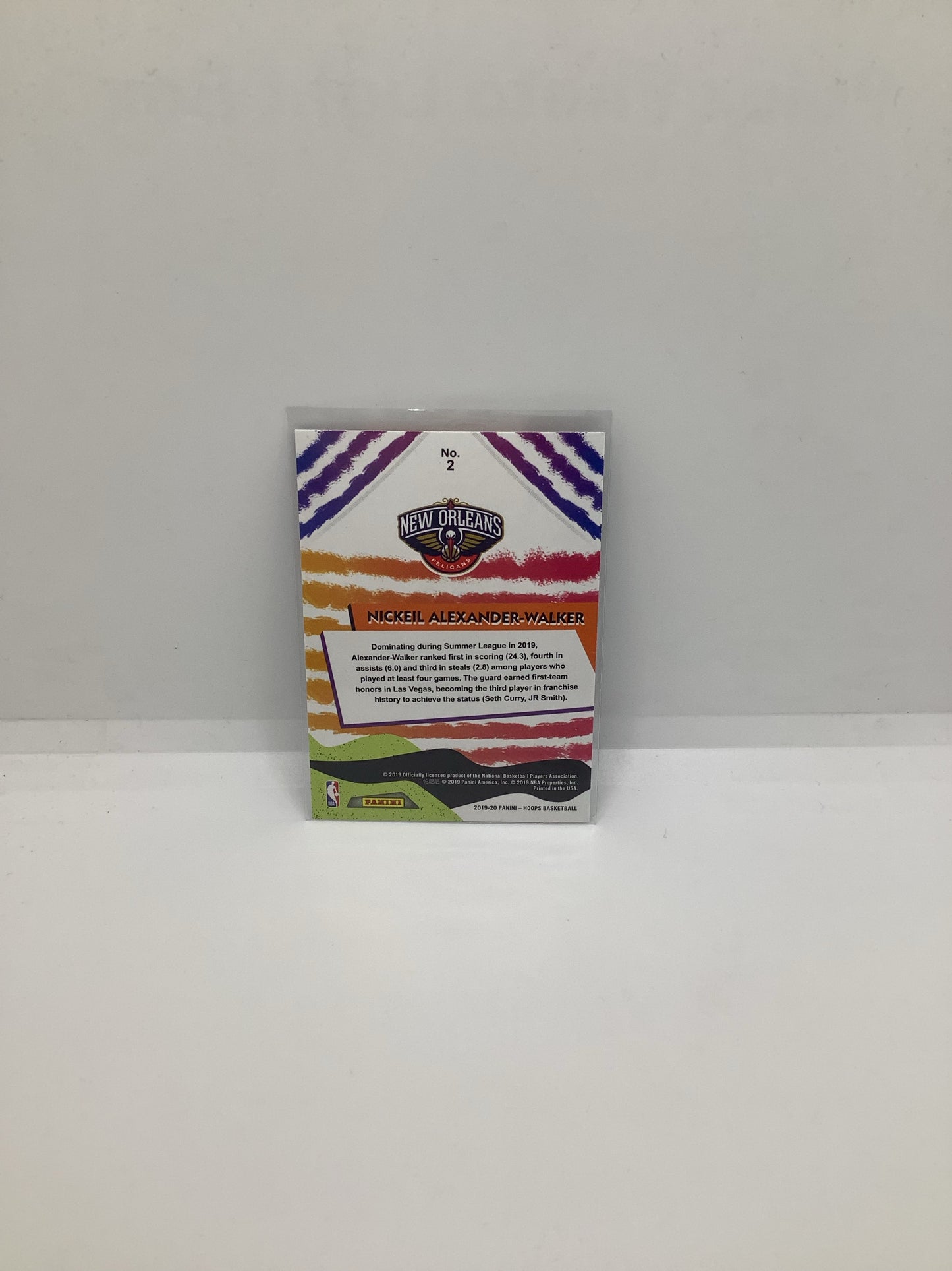 2019-20 Hoops Nickeil Alexander-Walker Blue Orange/Green