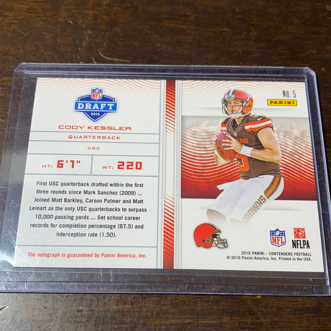 2016 Contenders Cody Kessler Auto Rookie