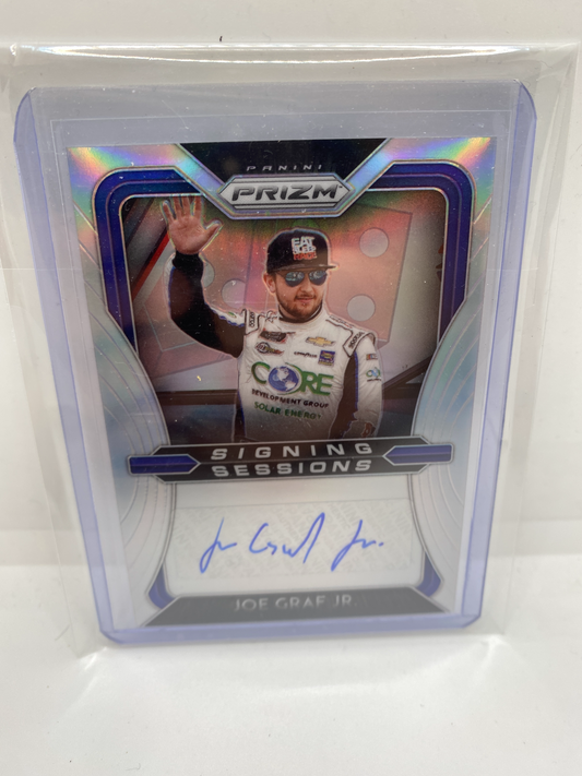 JOE GRAF JR 2020 PANINI PRIZM SIGNING SESSIONS SILVER AUTOGRAPH