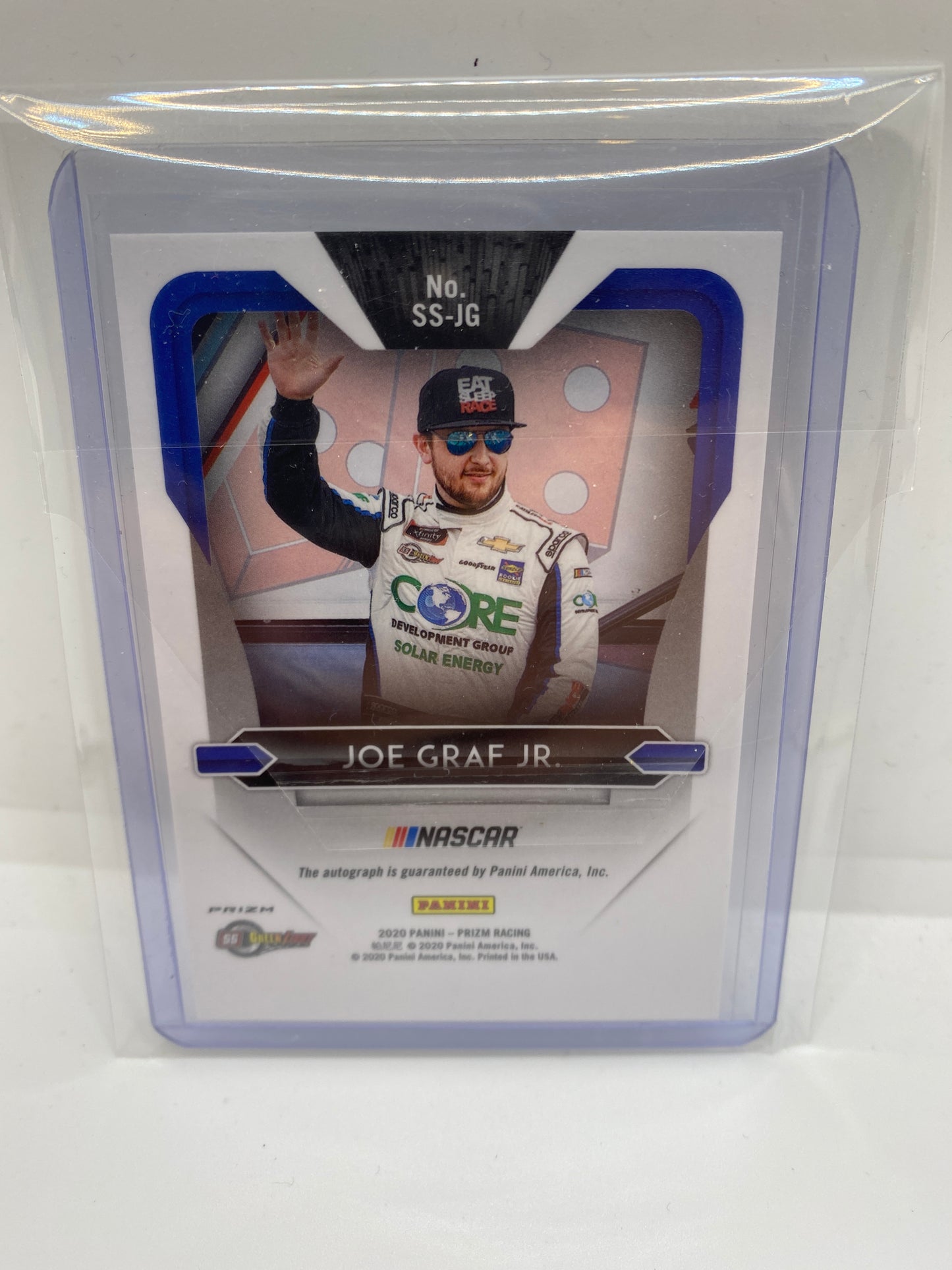 JOE GRAF JR 2020 PANINI PRIZM SIGNING SESSIONS SILVER AUTOGRAPH