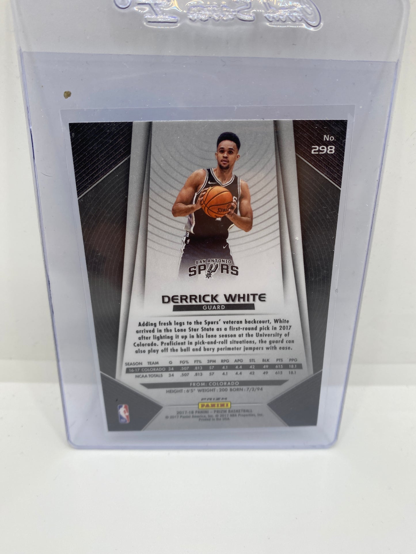 Derrick White 2017 Prizm RWB Rookie