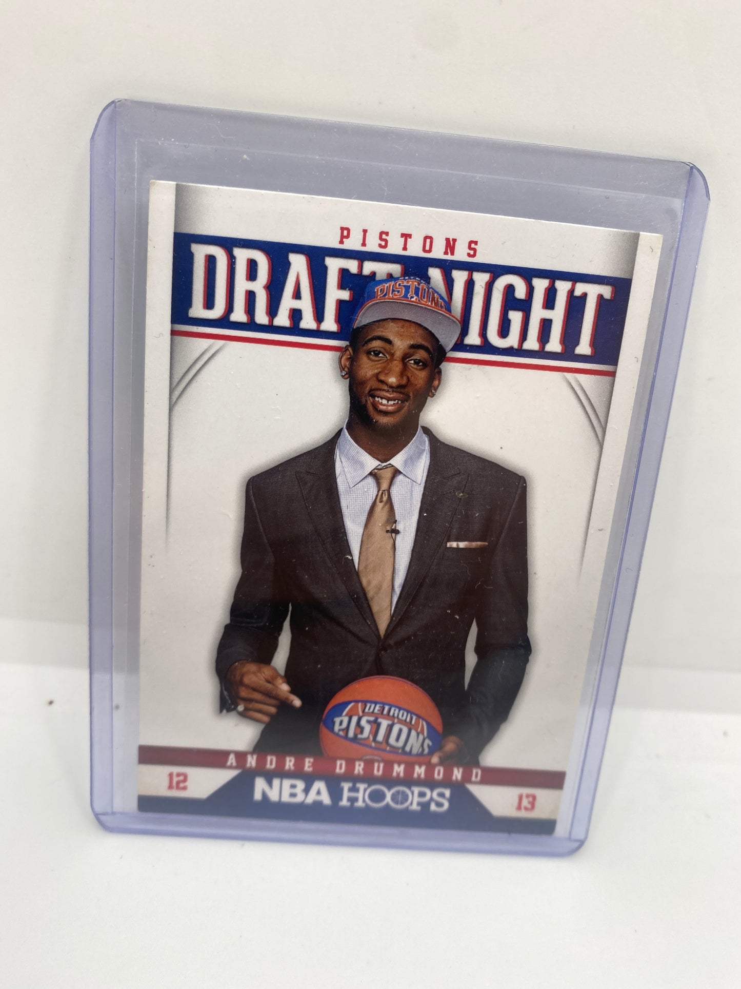 2012-2013 Panini NBA Hoops Andre Drummond RC ROOKIE Draft Night #9 Pistons