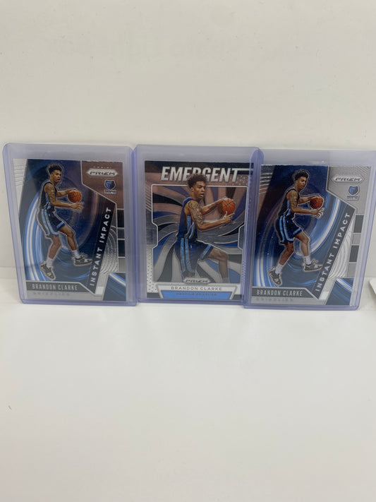 2019-20 Prizm Emergent brandon clarke lot of 3