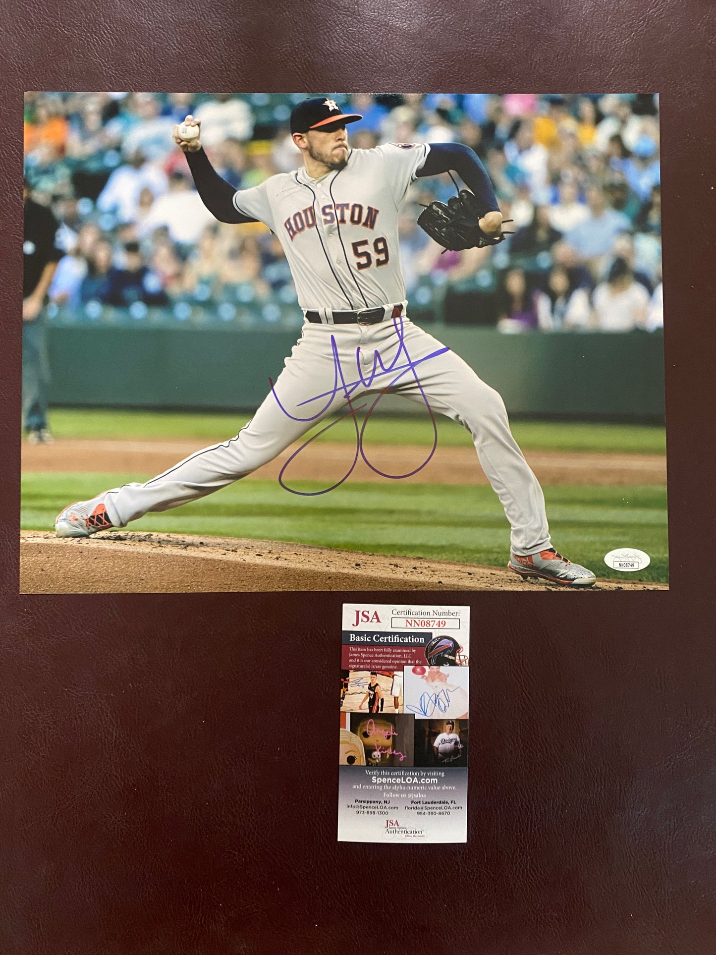 Joe Musgrove Signed 11x14 JSA Authenticated Padres