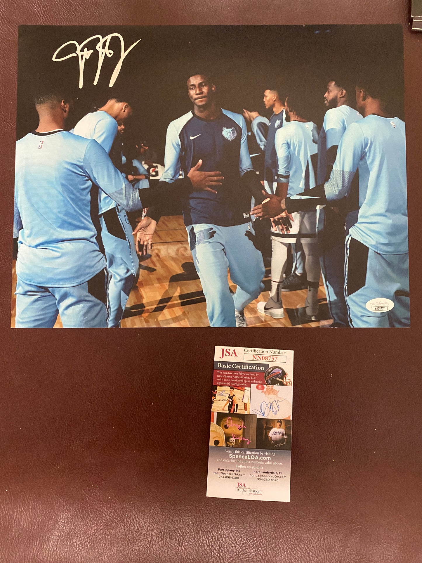 Jaren Jackson Signed 11x14 Memphis Grizzlies JSA COA