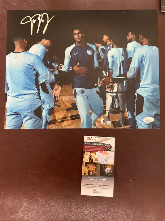 Jaren Jackson Signed 11x14 Memphis Grizzlies JSA COA