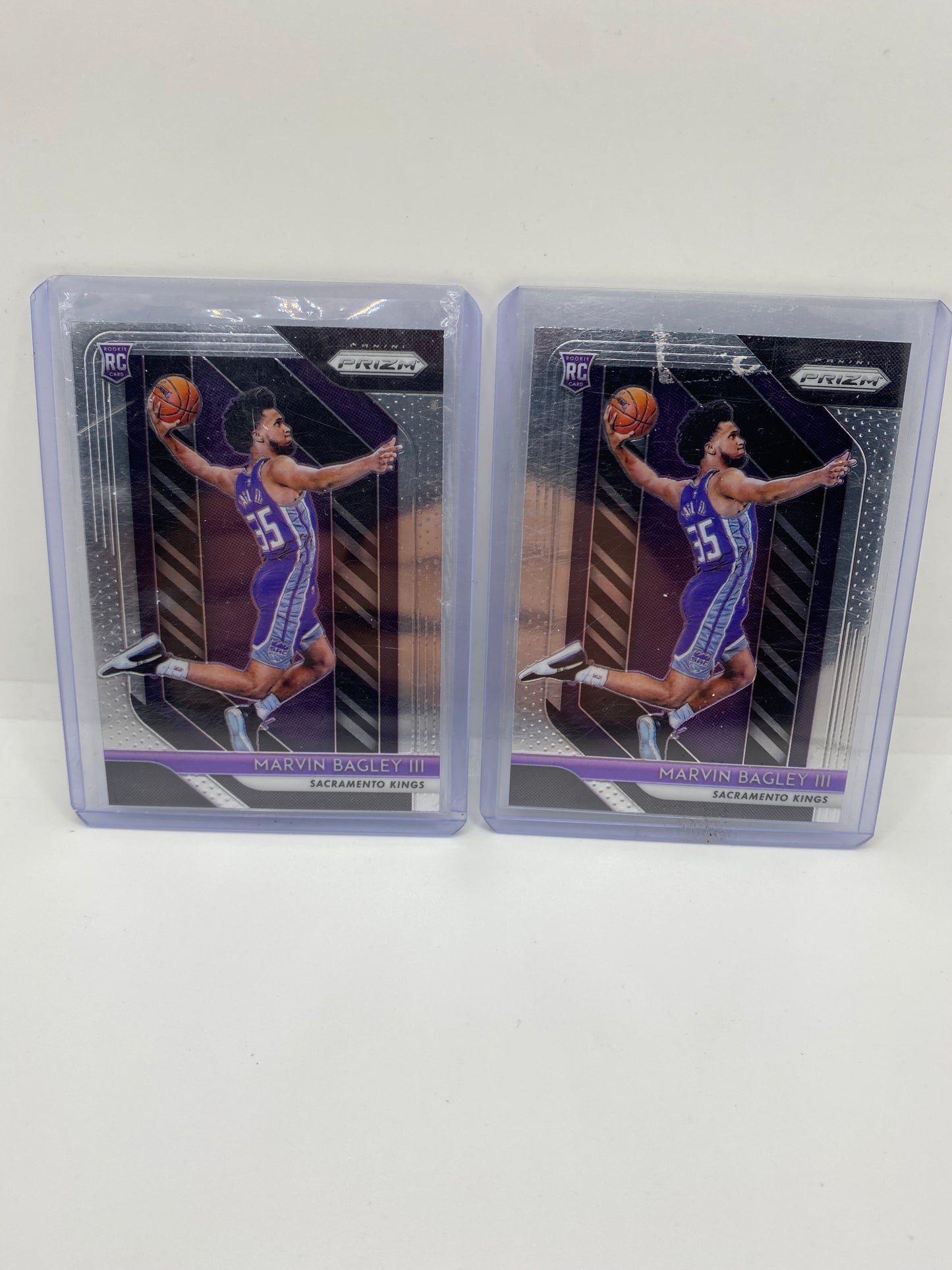 MARVIN BAGLEY 2018-19 PRIZM ROOKIE #181 KINGS RC LOT OF 2