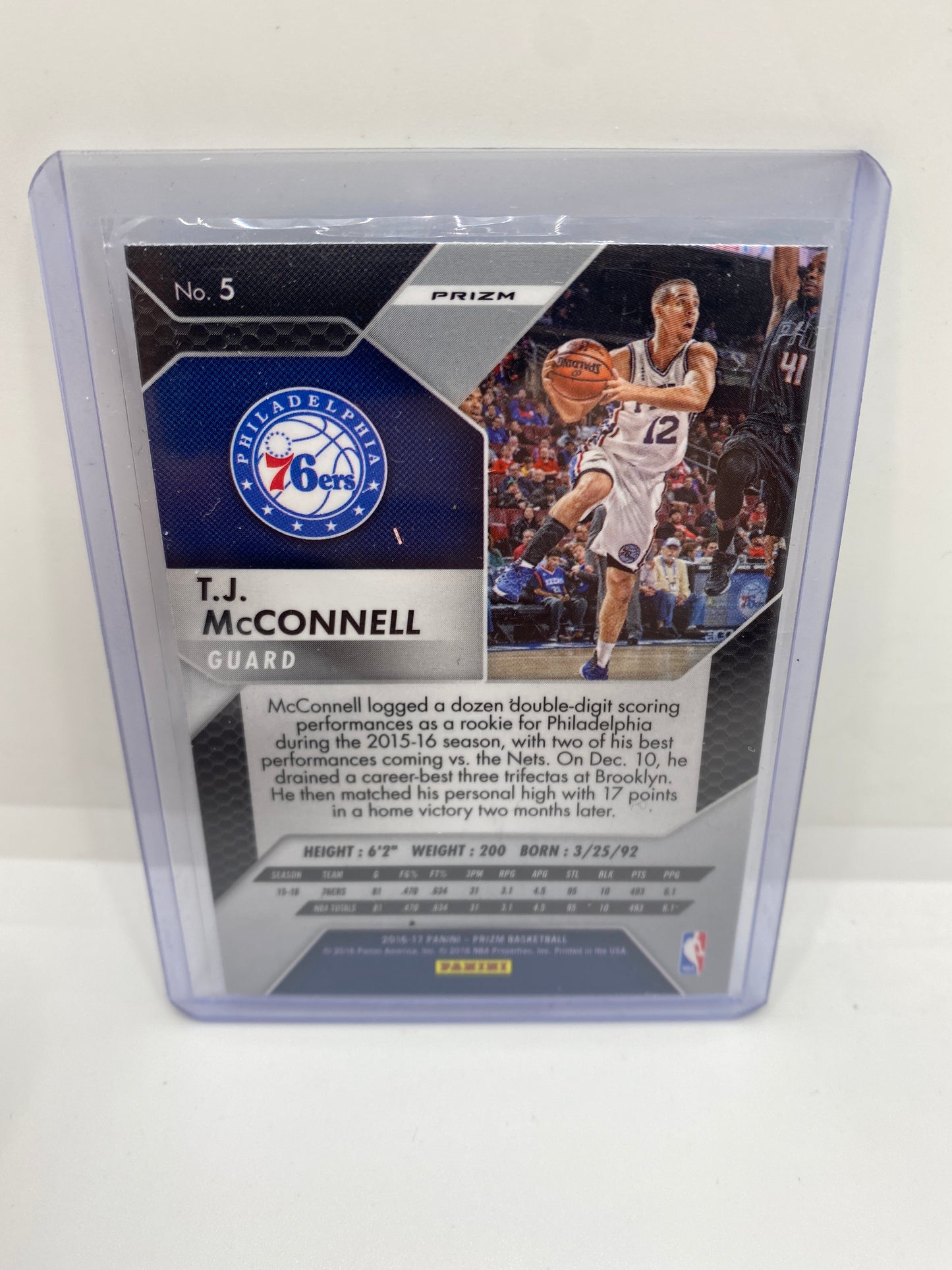 Tj Mcconell 2016 Prizm Silver Refractor