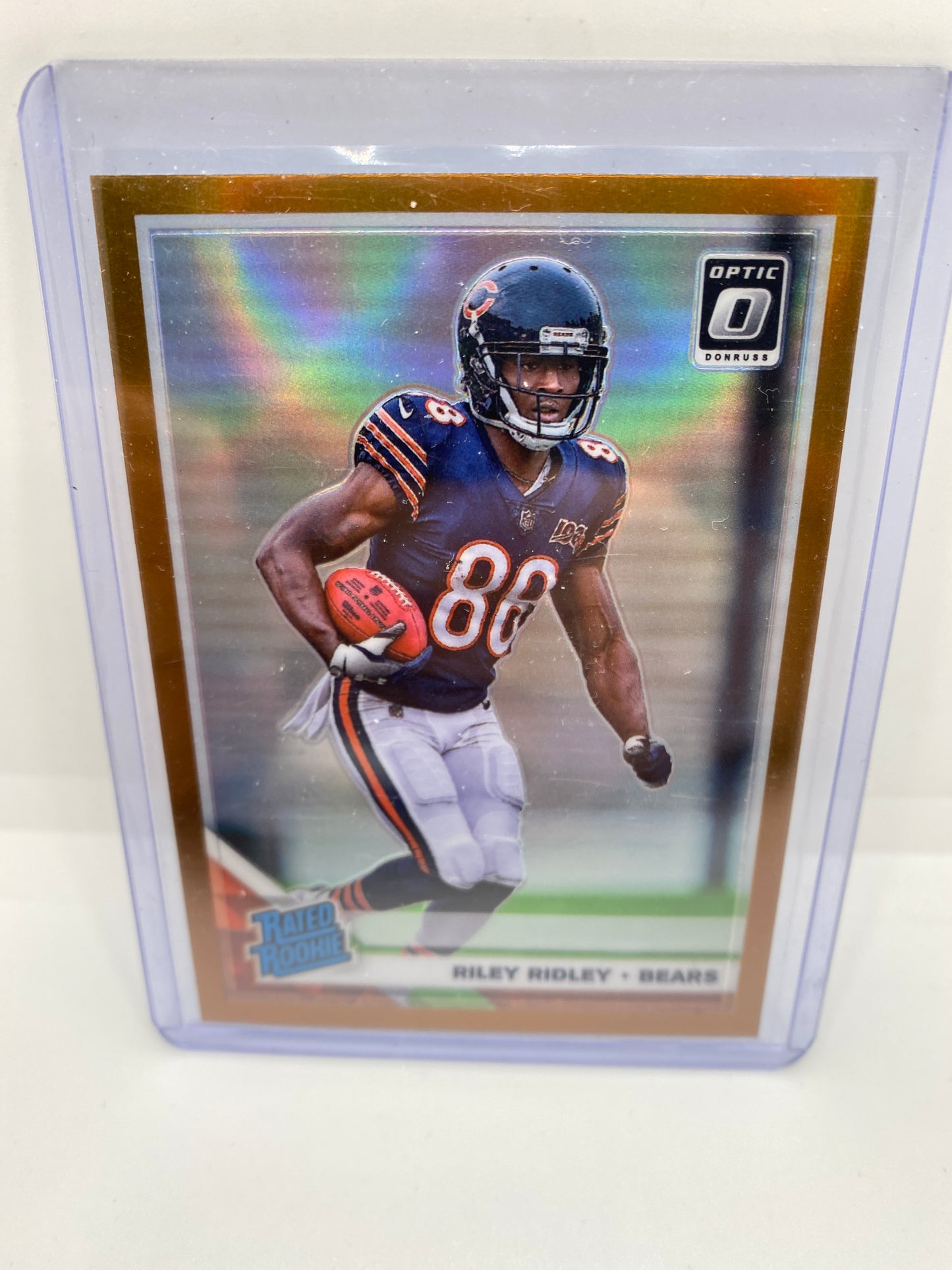 Riley Ridley 2019 Donruss Optic Orange Holo Rated Rookie