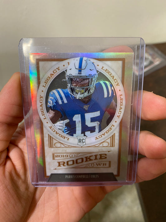 2019 Panini Chronicles Legacy Rookie Parris Campbell Colts RC HOLO