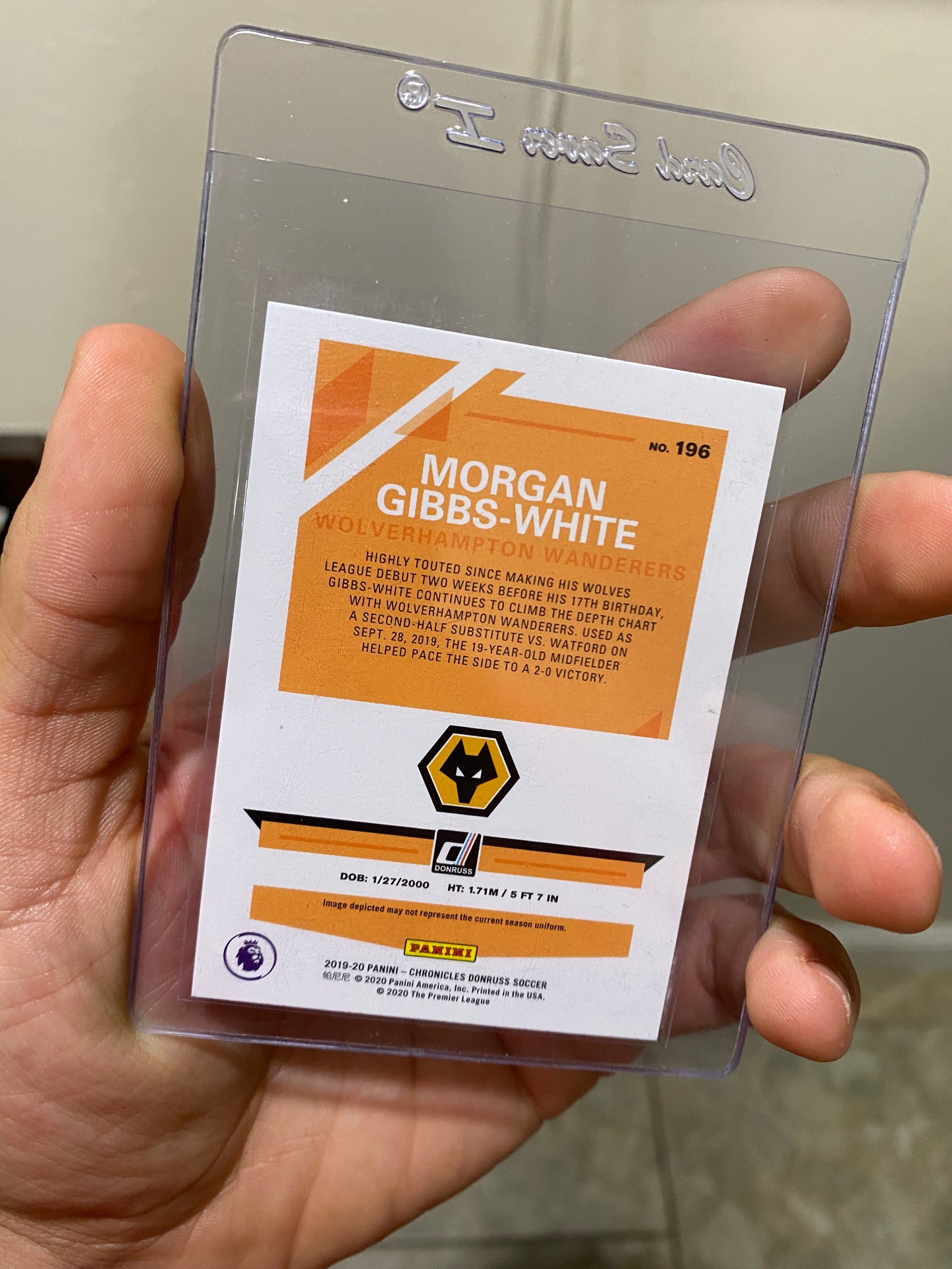 2019-20 PANINI CHRONICLES MORGAN GIBBS-WHITE DONRUSS RATED ROOKIE #196