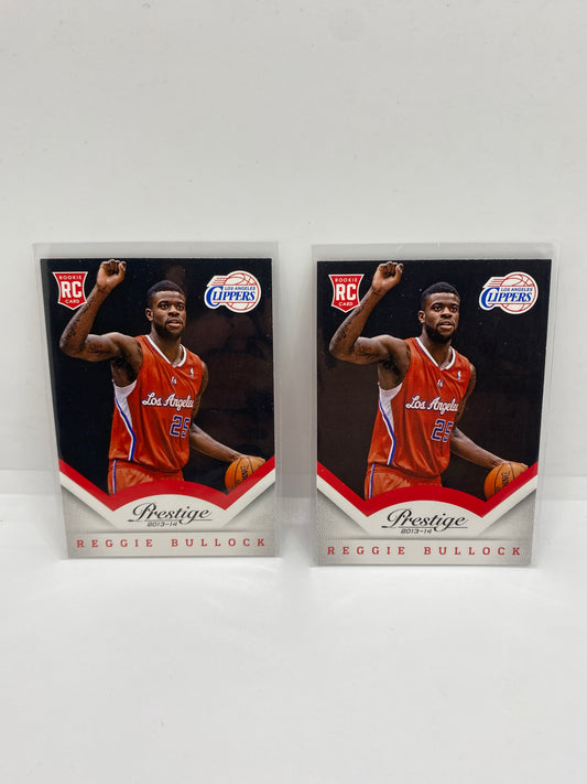 2013-14 Prestige #185 Reggie Bullock RC Los Angeles Clippers LOT OF 2