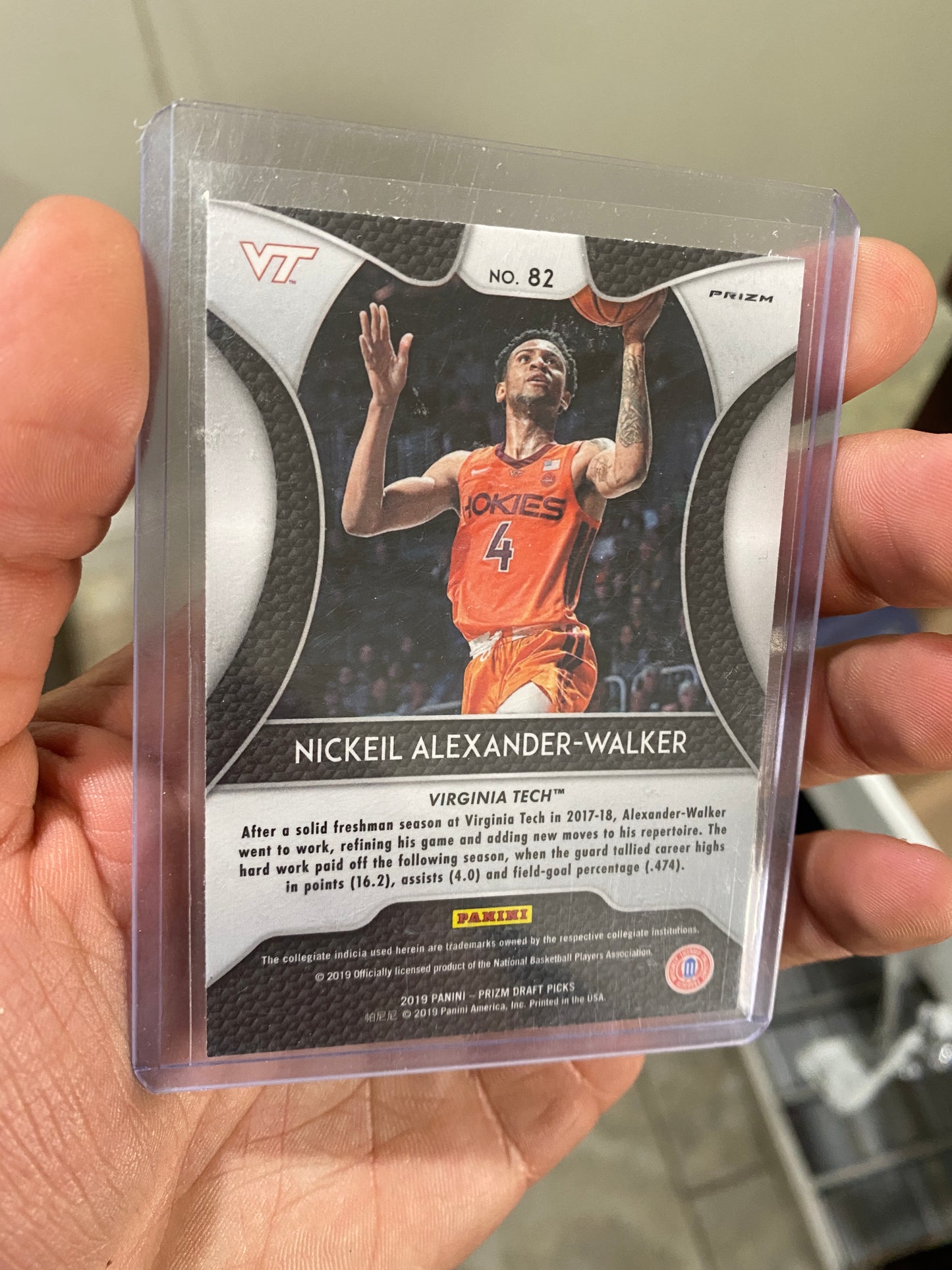 NICKEIL ALEXANDER-WALKER VIRGINIA TECH RC 2019-20 PRIZM DP #18 - SILVER