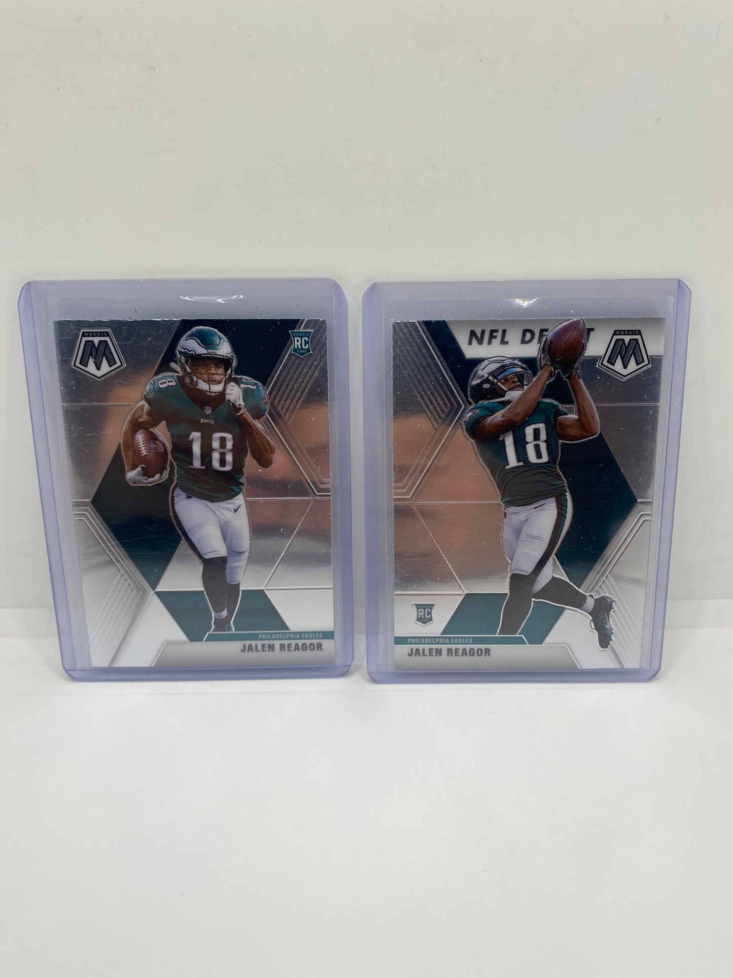 2020 Panini Mosaic Jalen Reagor #271 NFL DEBUT RC LOT OF 2 ROOKIES