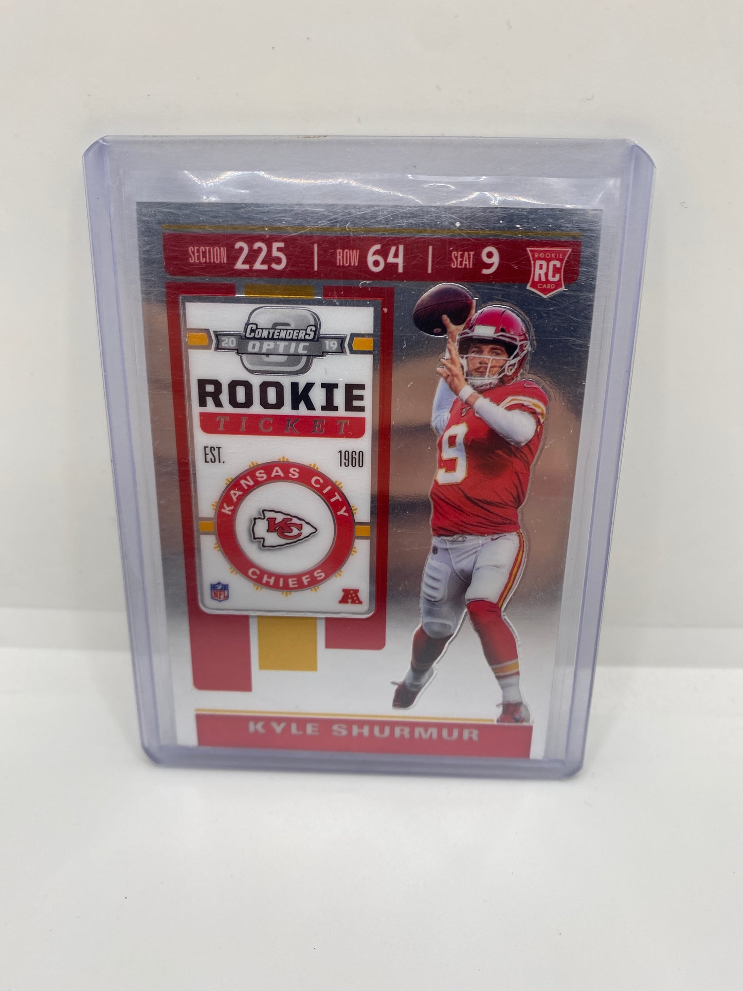 2019 Contenders Optic Kyle Shurmur Rookie Ticket Kansas City Chiefs