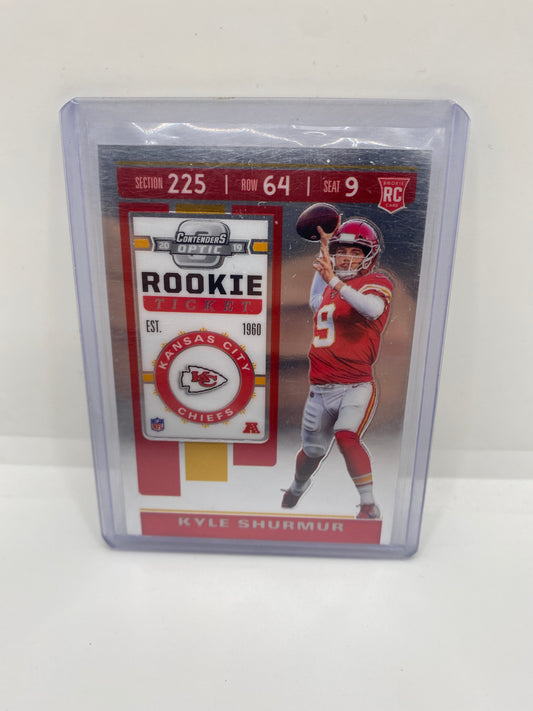 2019 Contenders Optic Kyle Shurmur Rookie Ticket Kansas City Chiefs