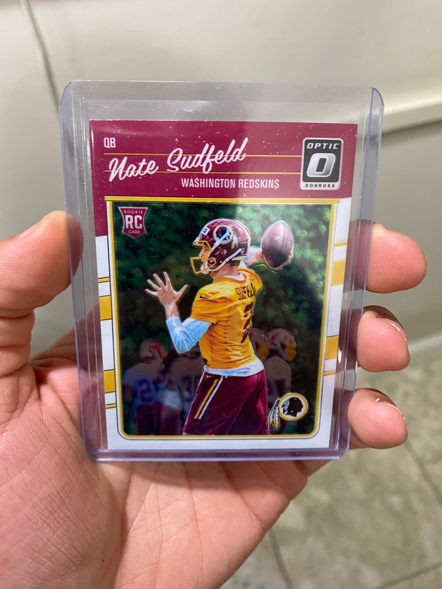 2016 Panini Donruss Optic Nate Sudfeld ROOKIE RC #130 Redskins WFT
