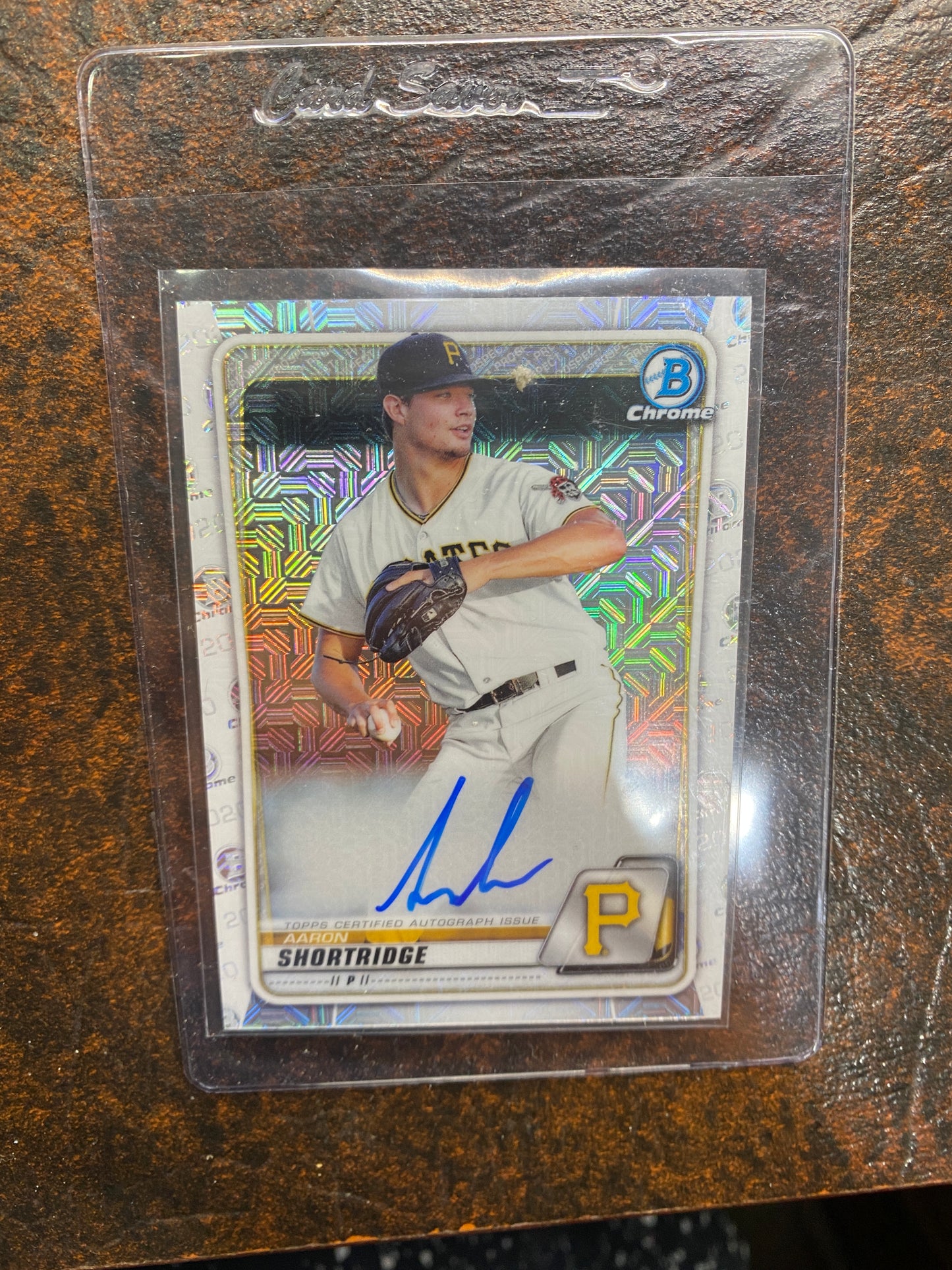 2020 Bowman Chrome Mojo Auto Aaron Shortridge #BMA-AS
