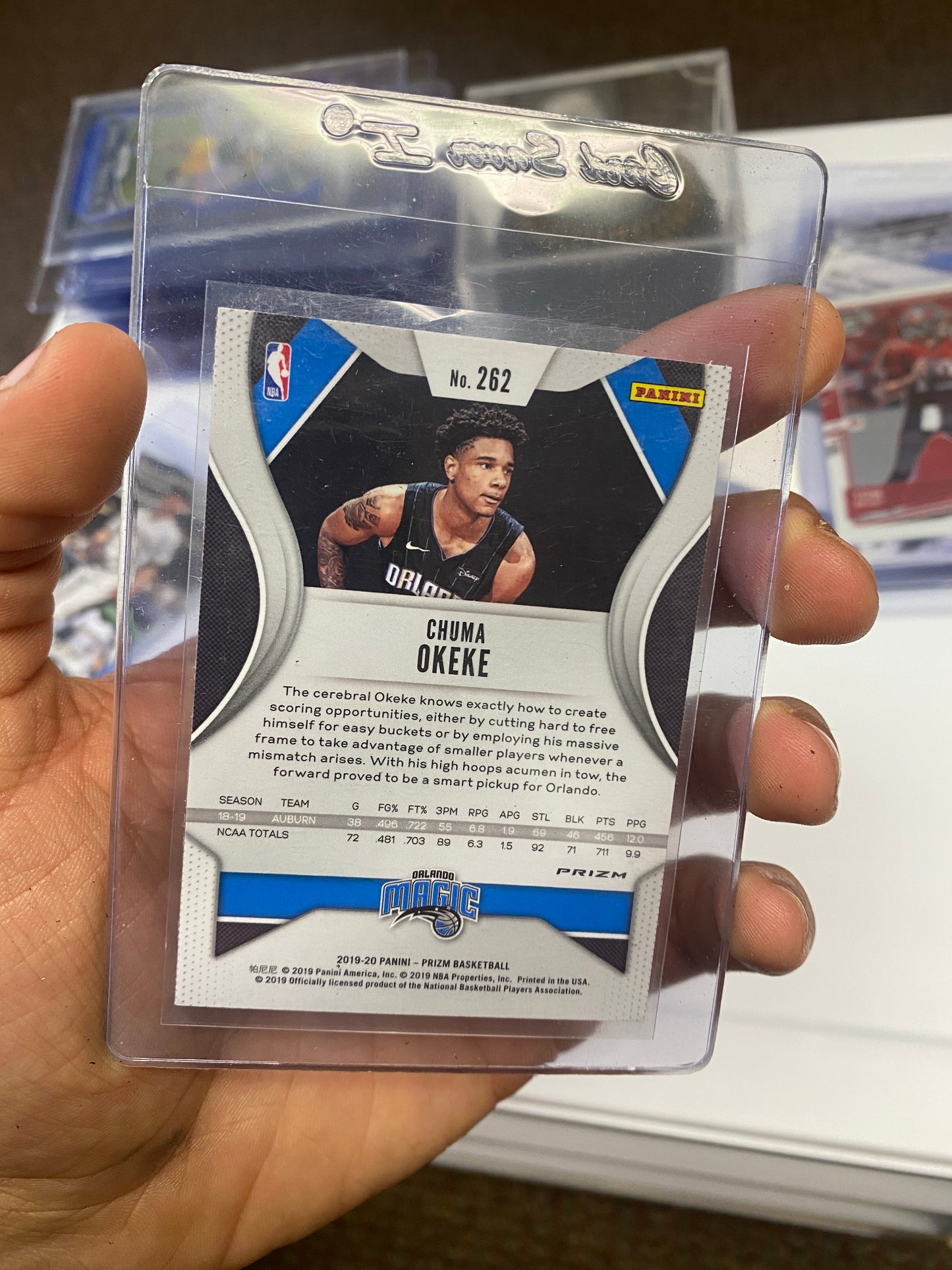 2019-20 CHUMA OKEKE PANINI PRIZM WAVE RED ROOKIE RC #262