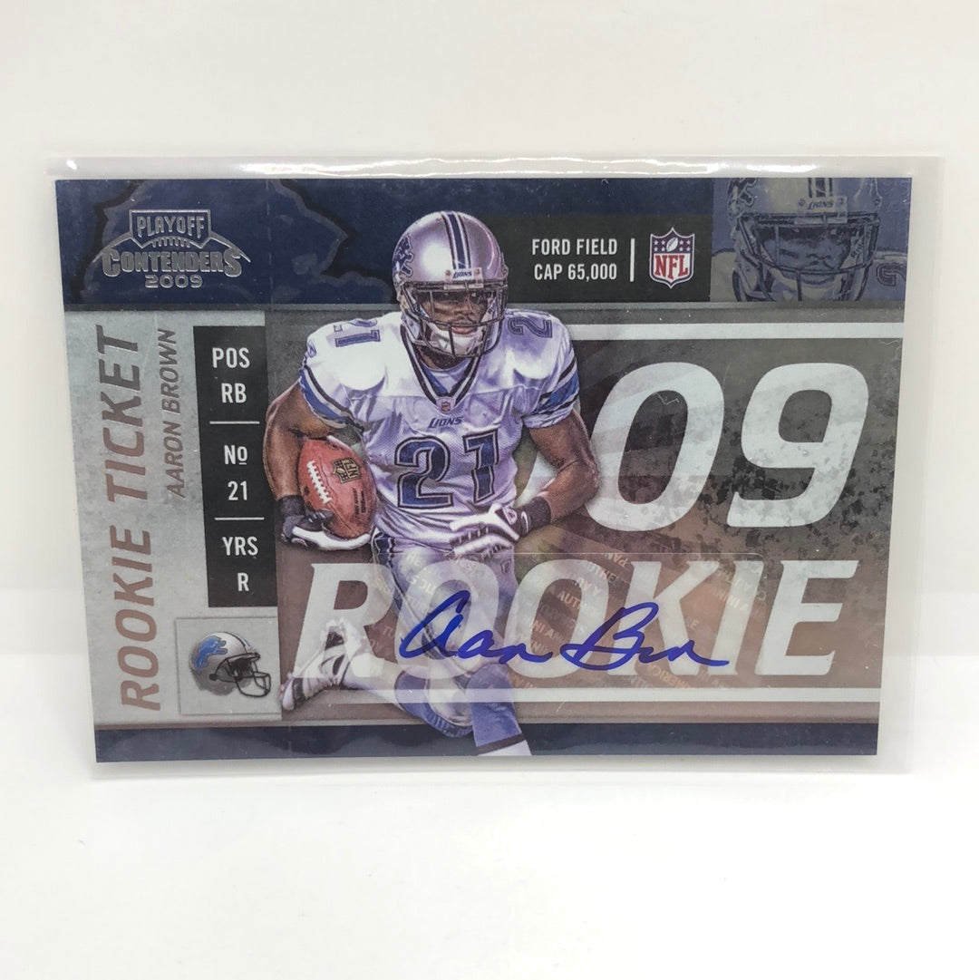 Aaron Brown 2009 Contenders Rc Auto