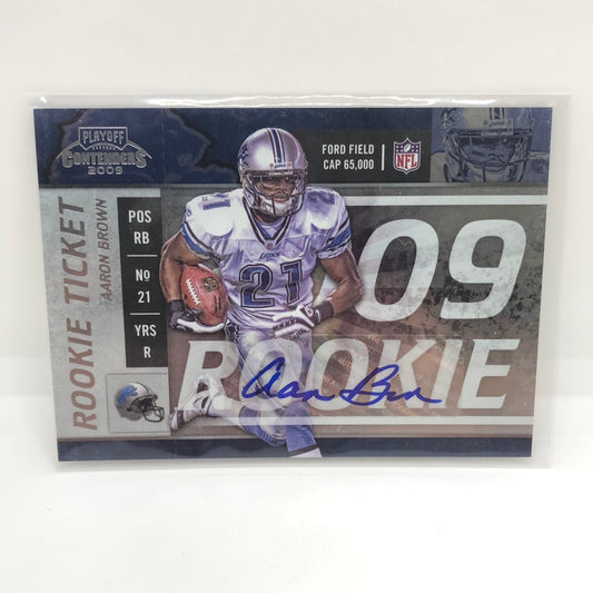 Aaron Brown 2009 Contenders Rc Auto