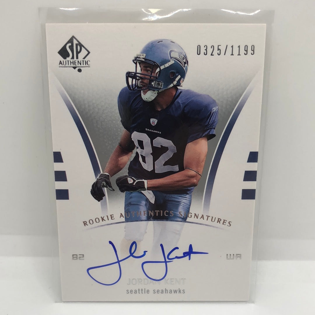Jordan Kent 2007 SP Authentic Rc Auto /1199