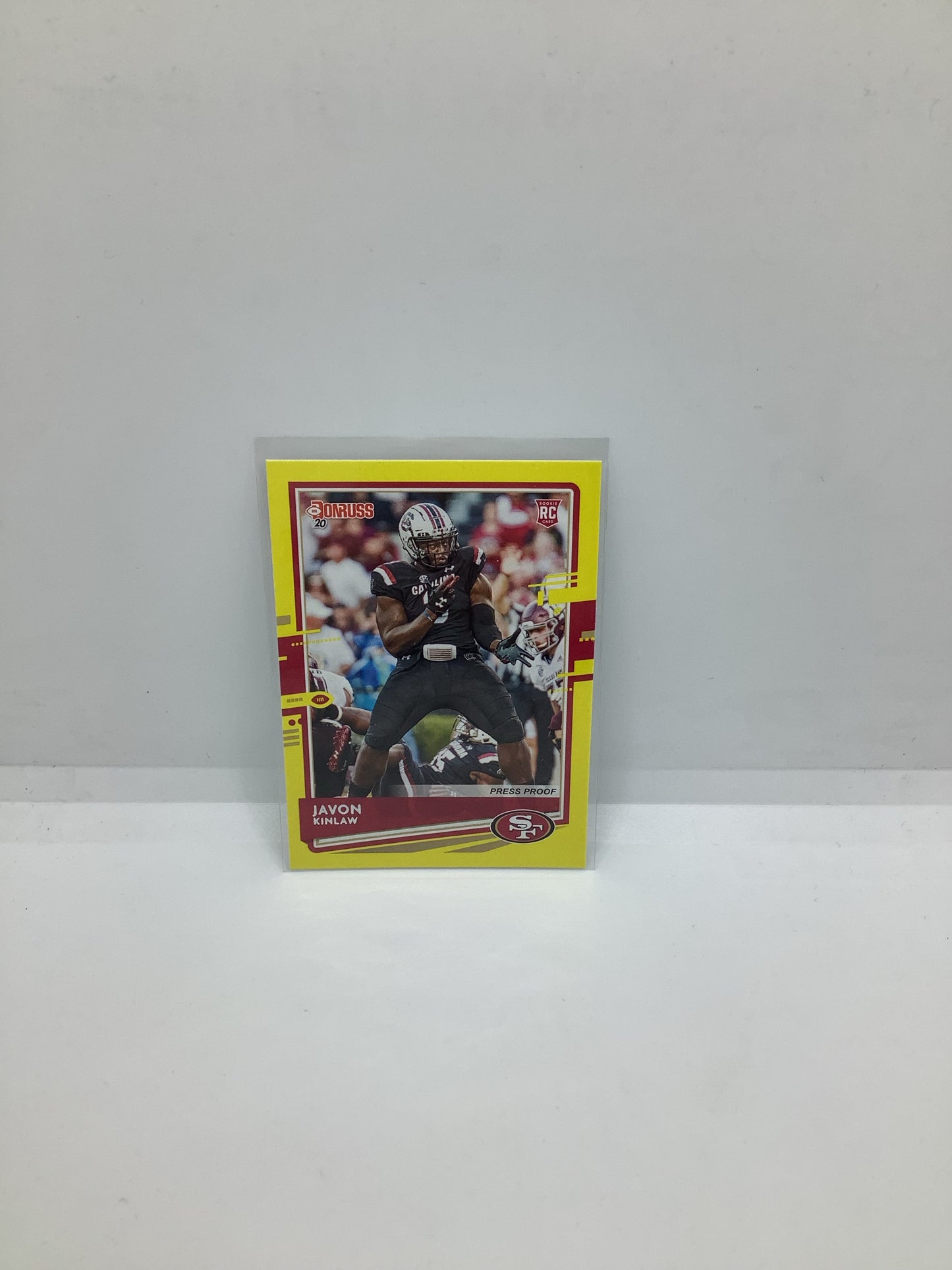 2020 Donruss Javon Kinlaw RC Red Yellow
