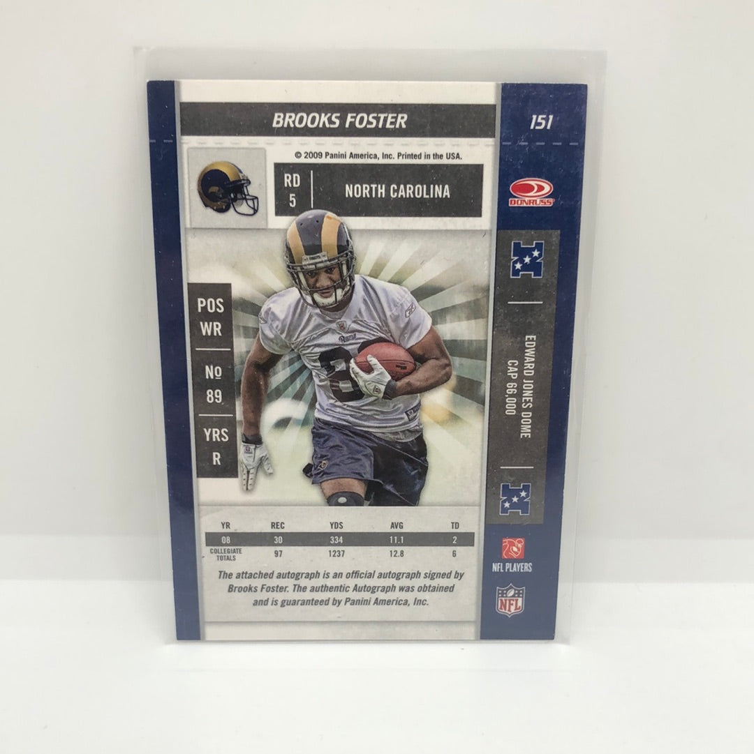 Brooks Foster 2009 Contenders Rc Auto