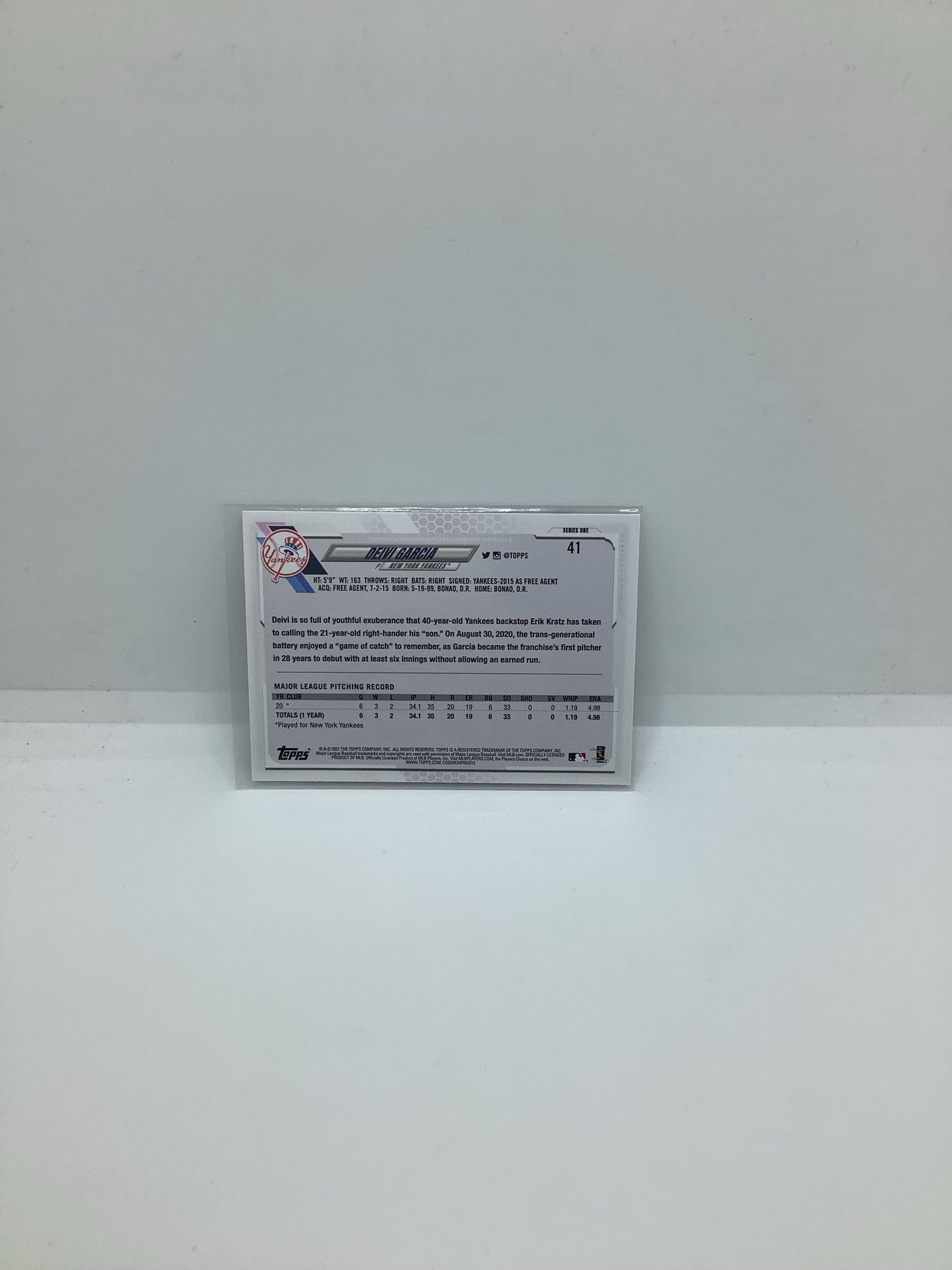 2021 Topps Deivi Garcia RC