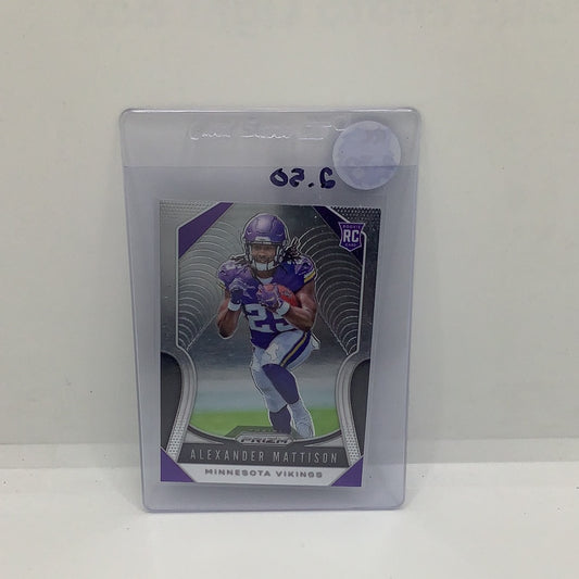 2019 Prizm Alexander Mattison RC Silver