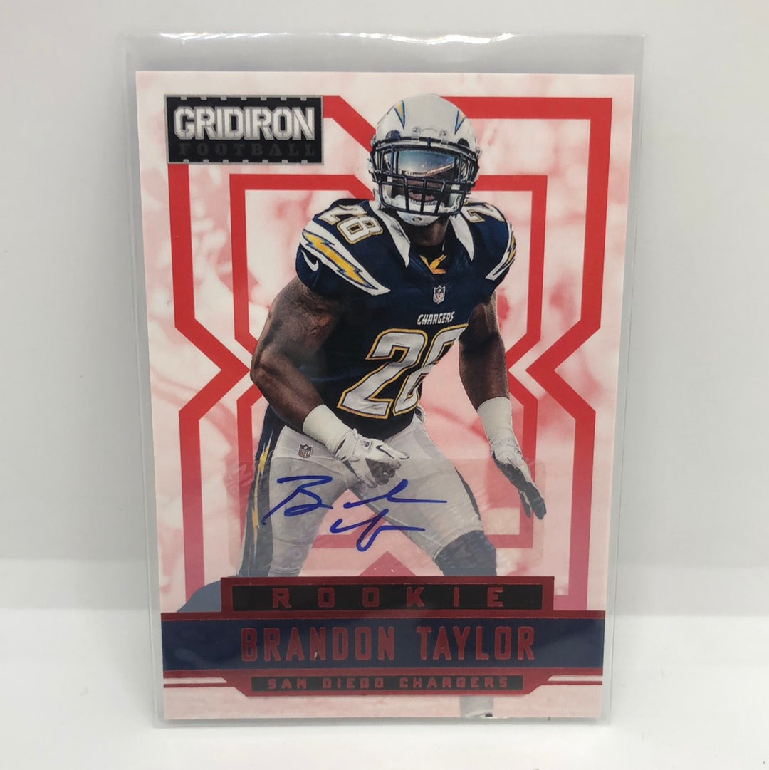 Brandon Taylor 2012 Gridiron Rookie Auto /499