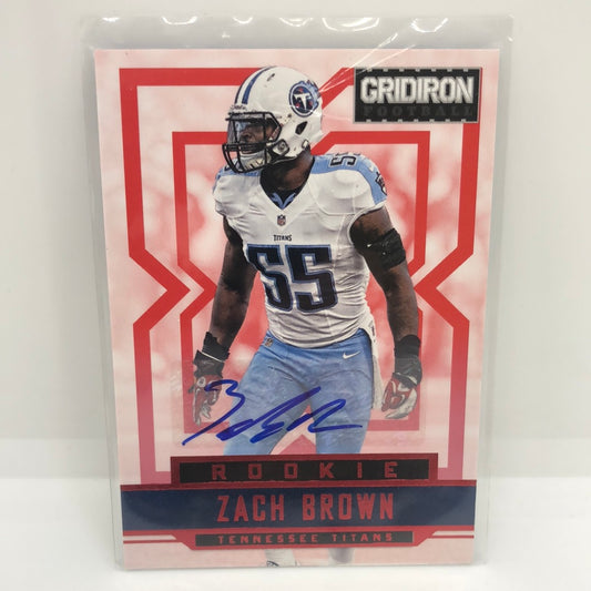 Zach Brown 2012 Gridiron Rc Auto /499