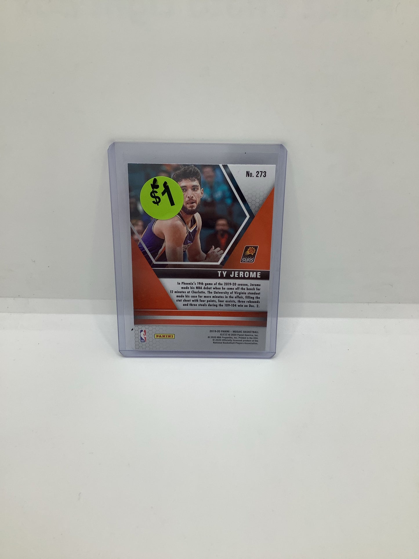 2019-20 Mosaic Ty Jerome RC Silver Orange