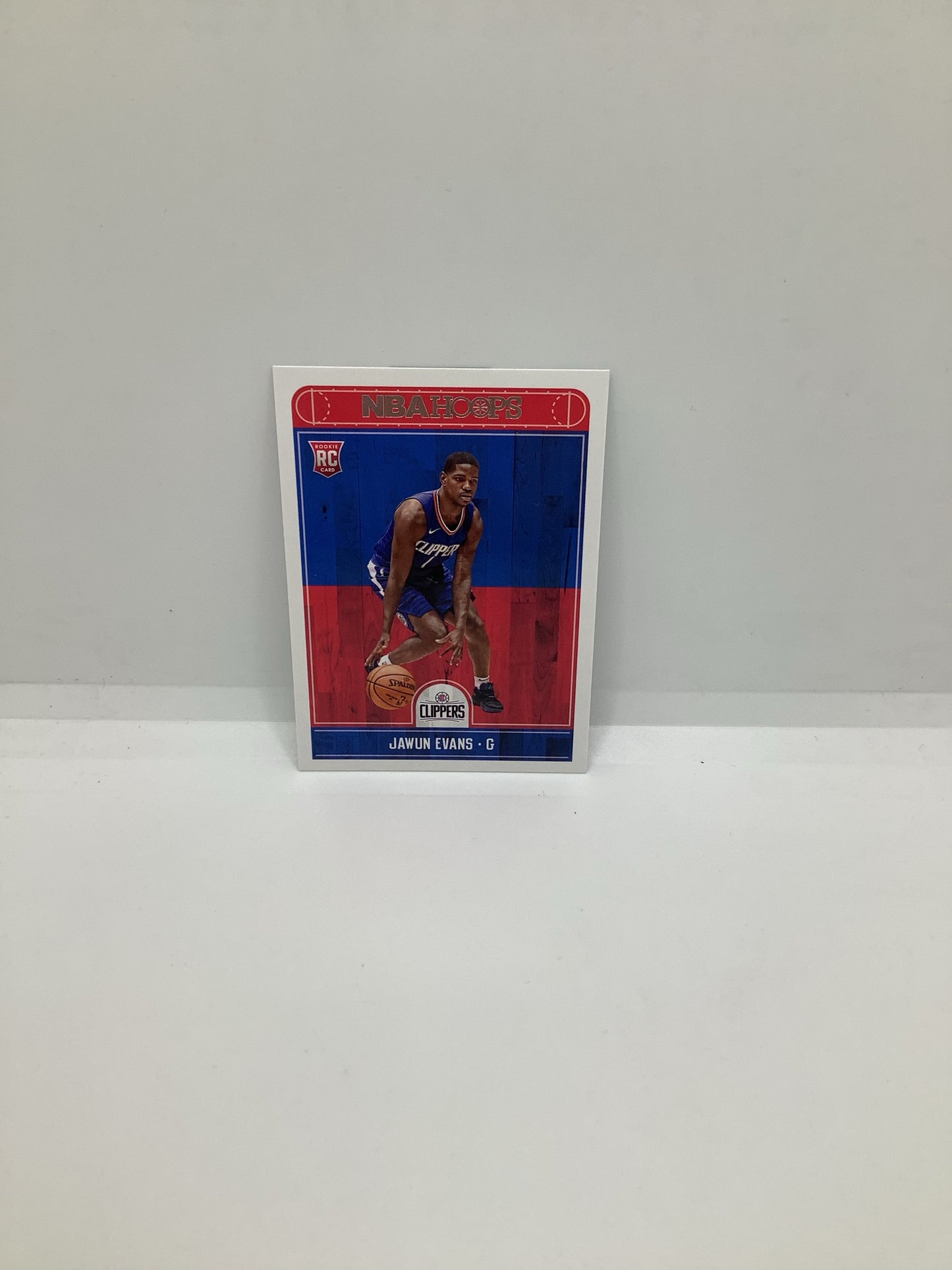 2017-18 Hoops Jawun Evans RC Red Blue